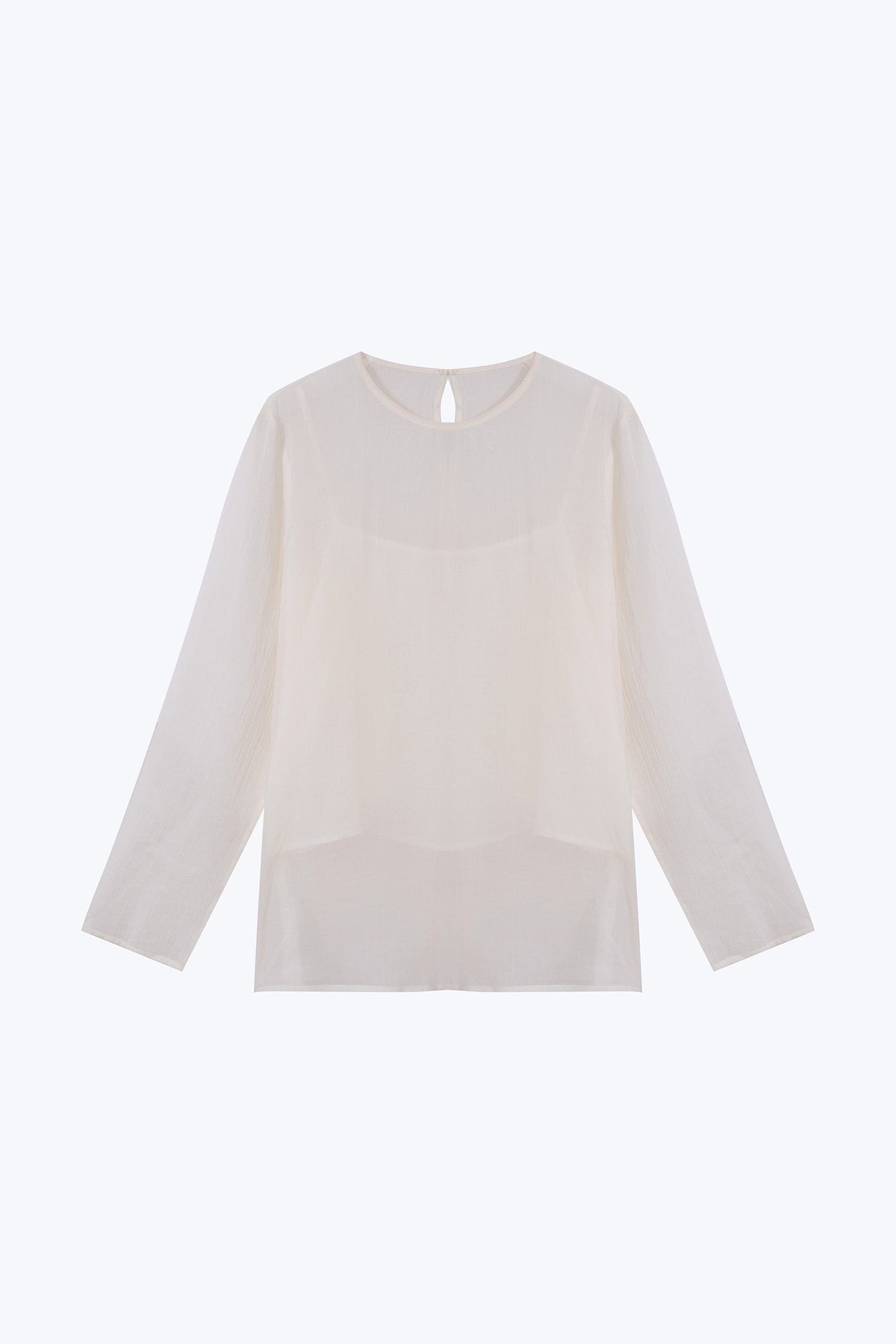Double Layer Blouse - Cream