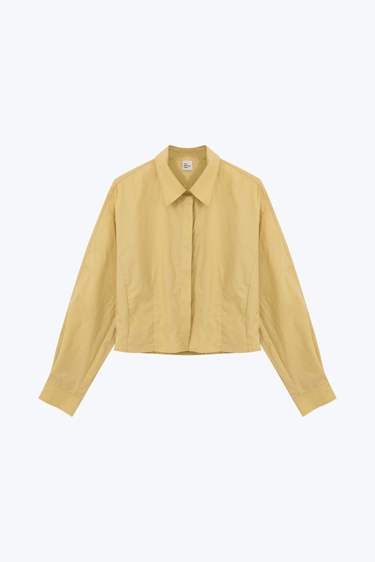Dart Long Sleeve Blouse - Lemon