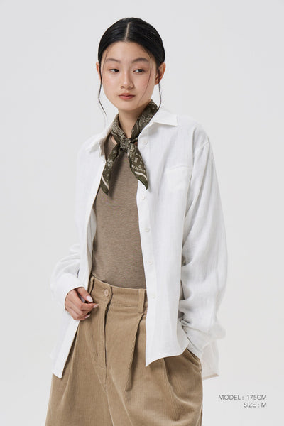 Long Sleeve Blouse - Cream