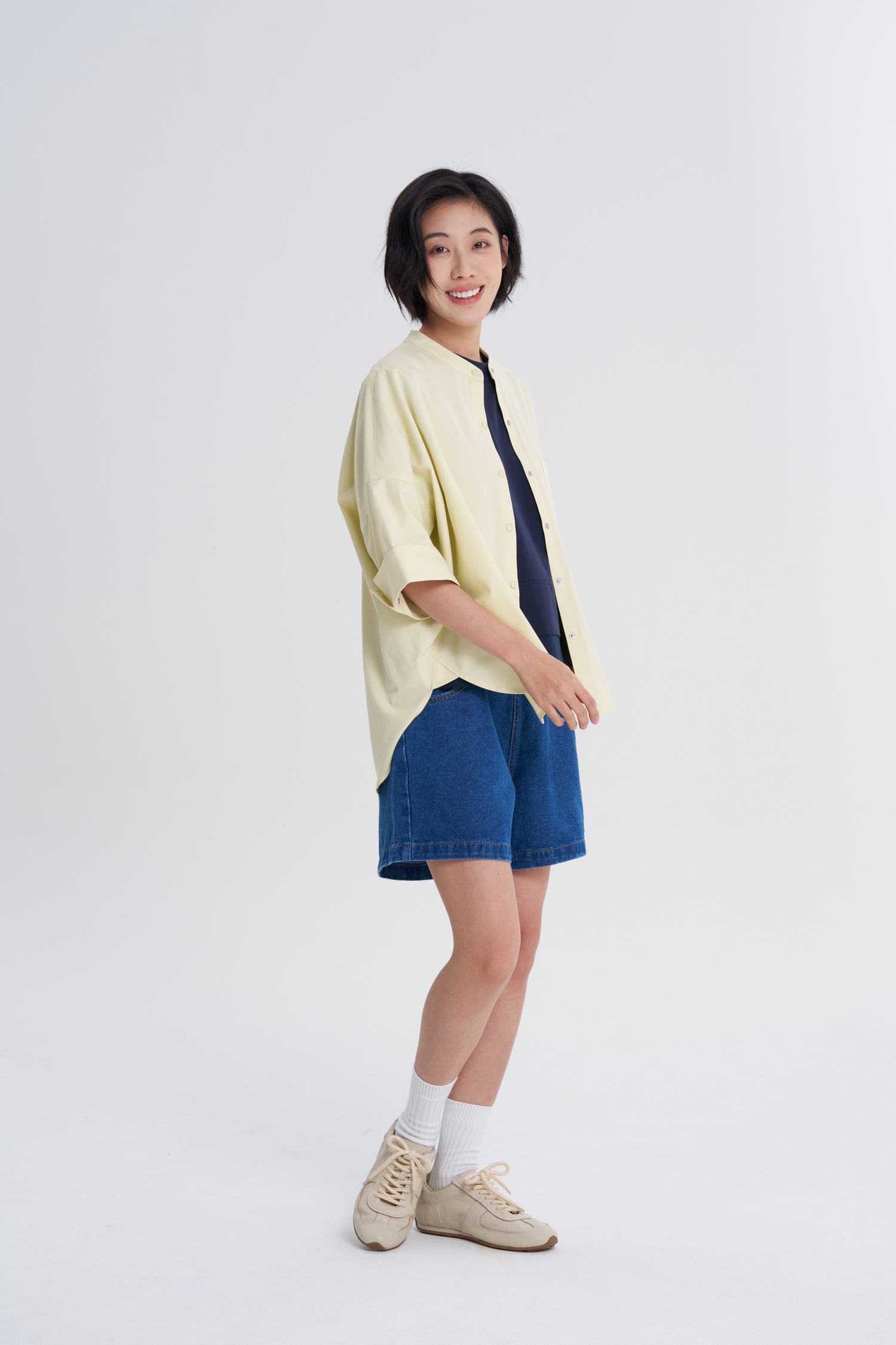 Wide Cut Blouse - Butter