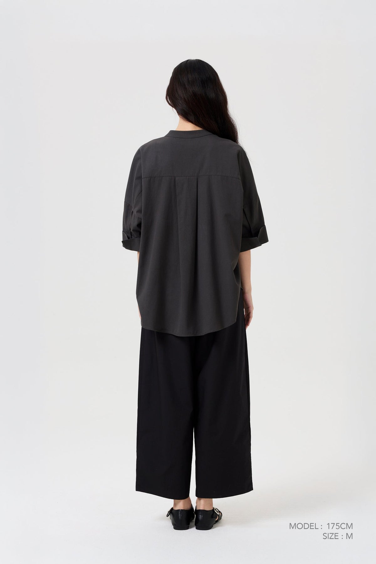 Wide Cut Blouse - Midnight