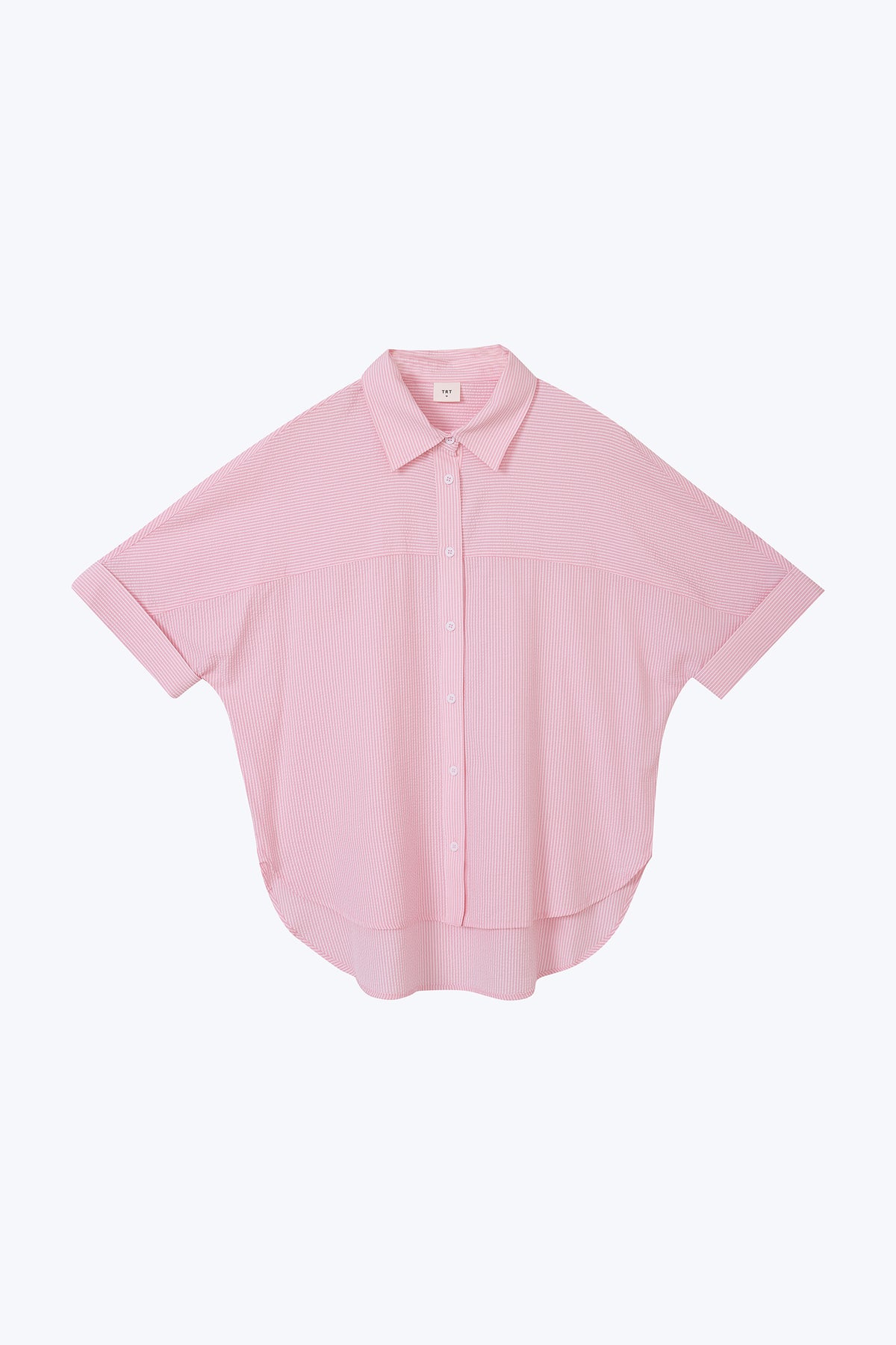 Striped Boxy Blouse - Blush Stripes