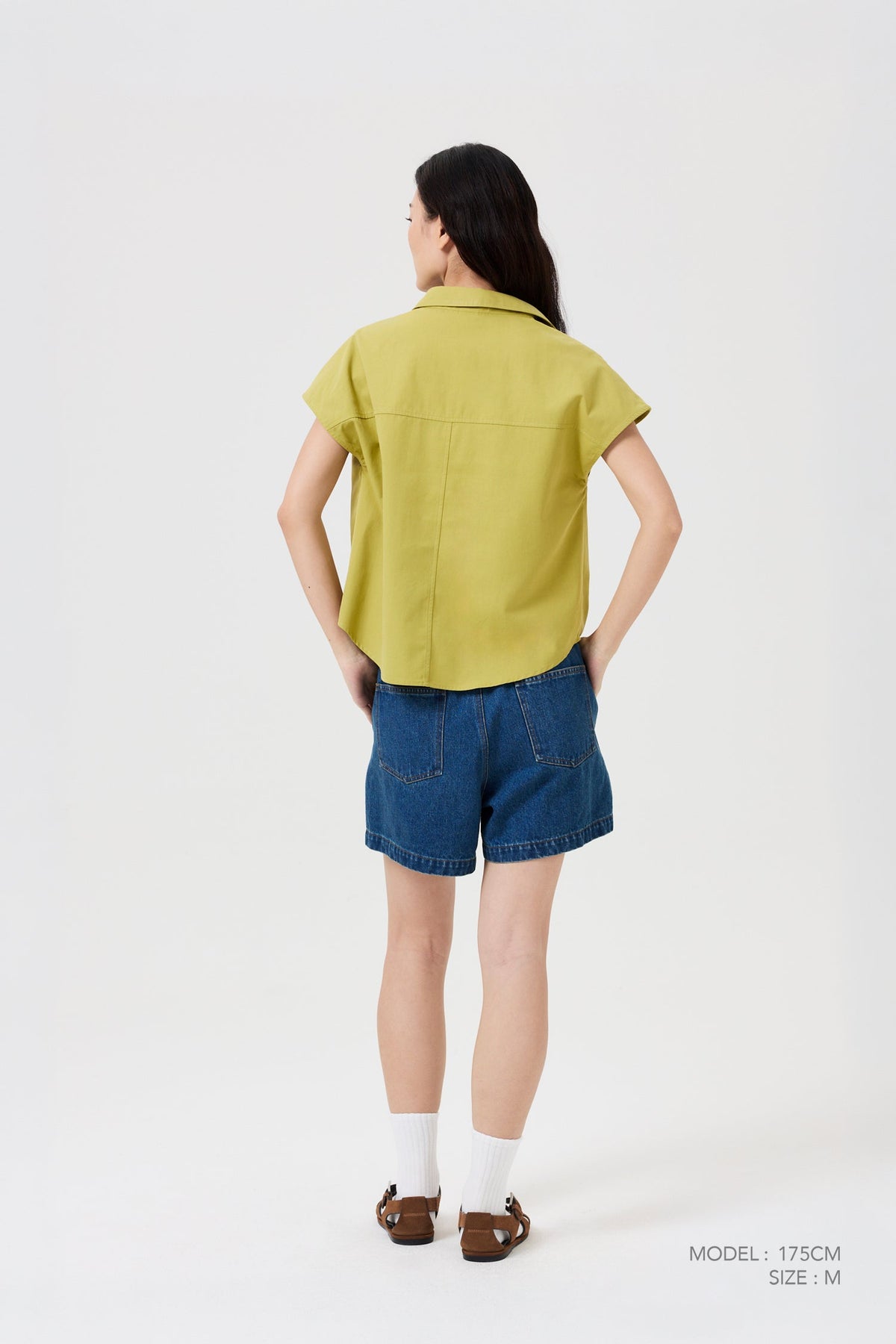 Cap Sleeve Blouse - Olive