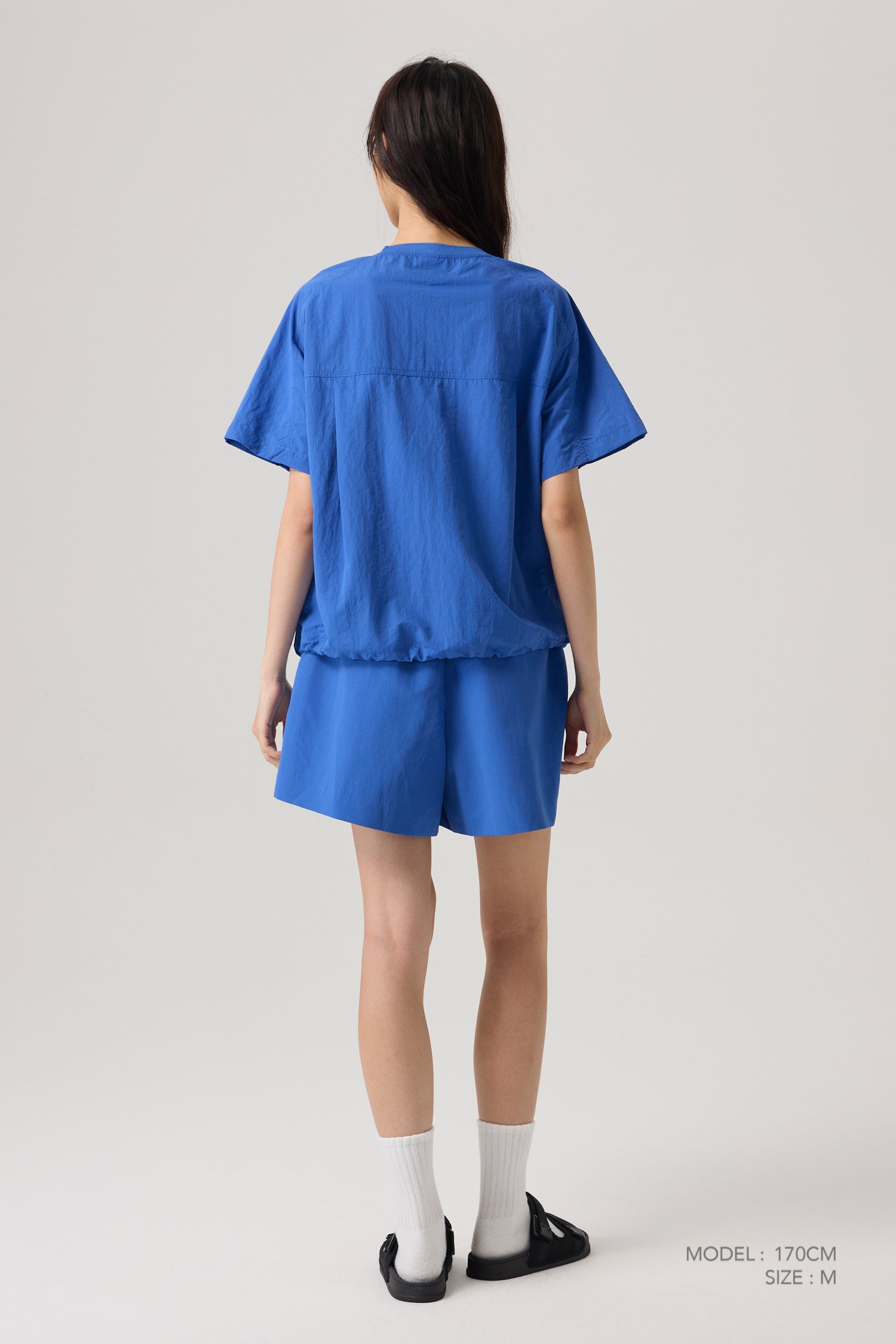 Zipped Pocket Top - Cobalt