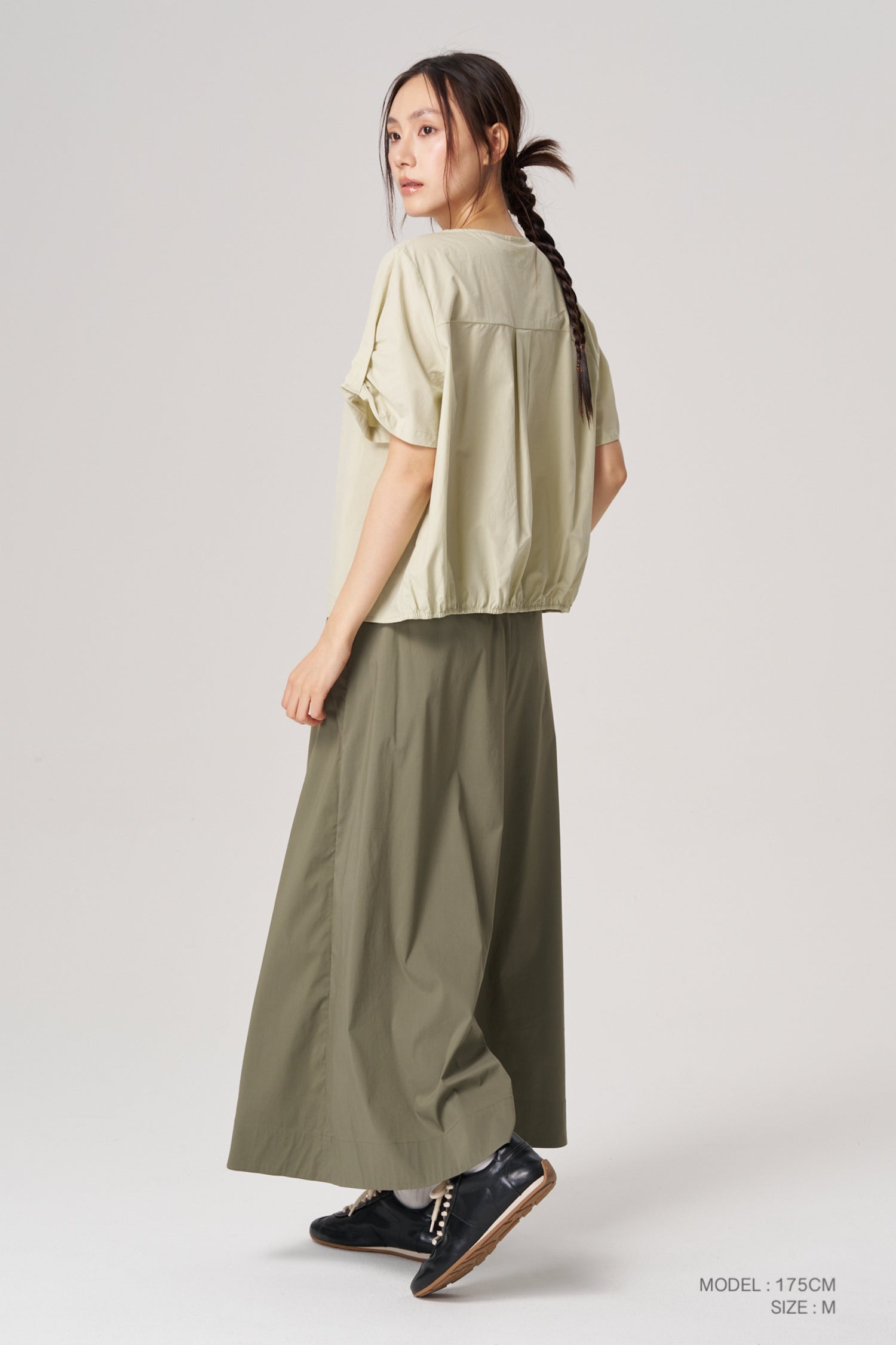 Puff Sleeve Blouse - Pistachio