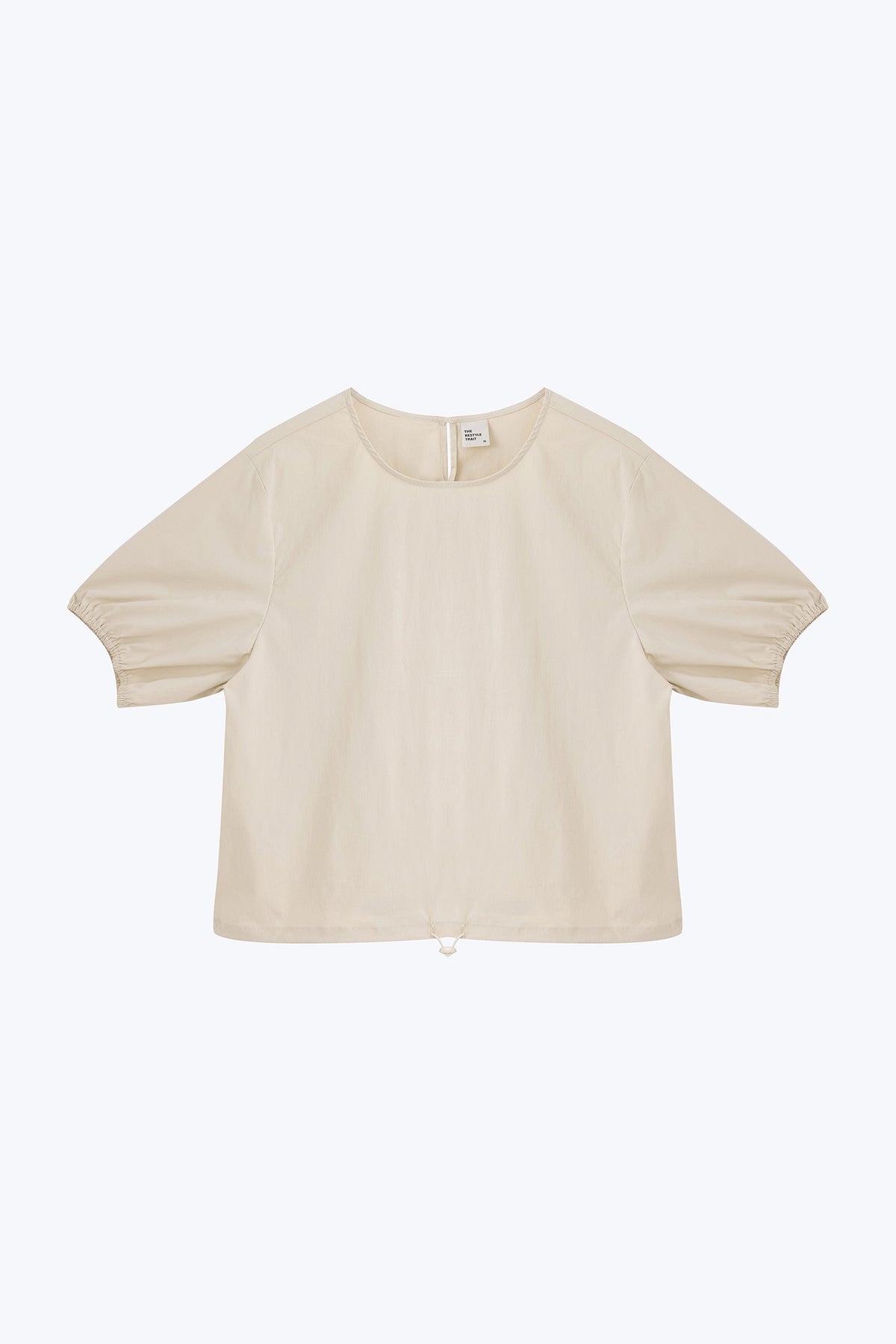 Drawcord Bubble Top - Sand