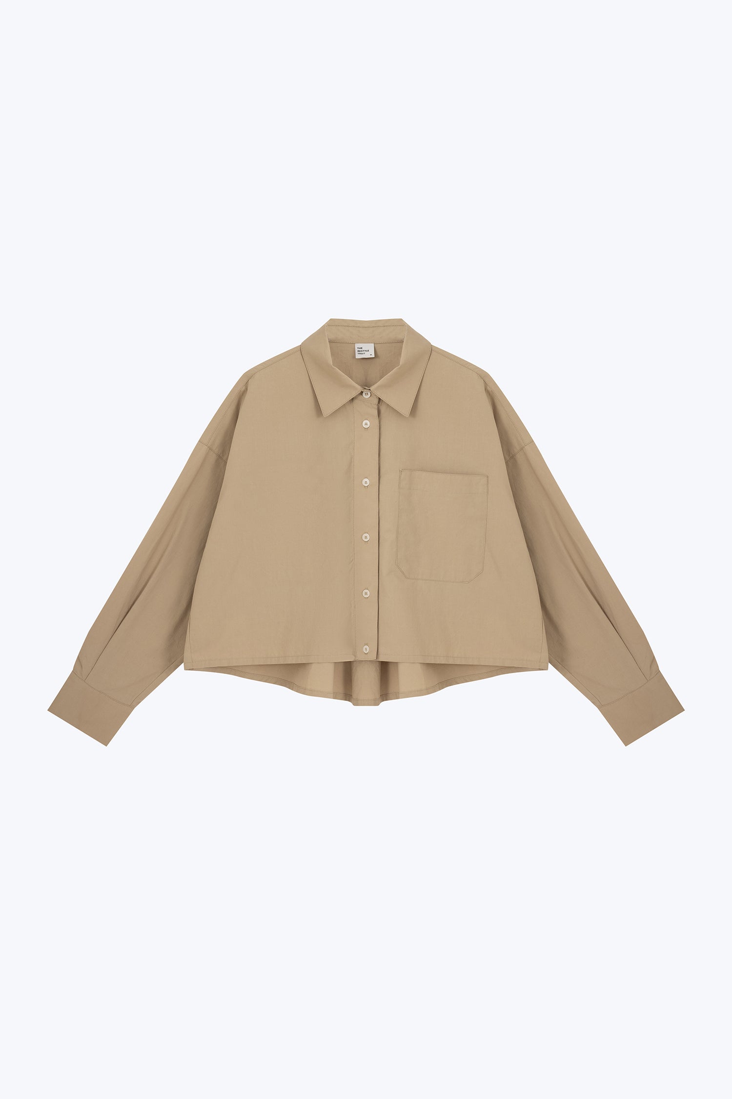 Checkered Long Sleeve Shirt - Khaki