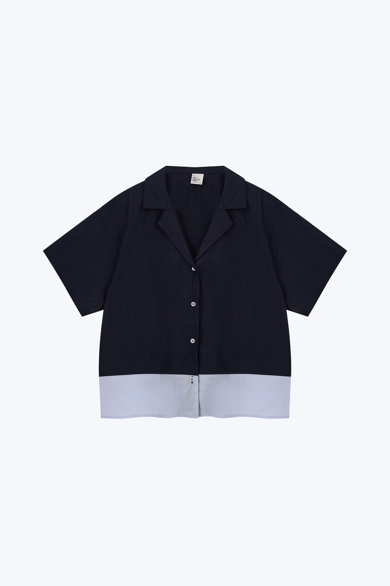 Colourblock Shirt - Navy