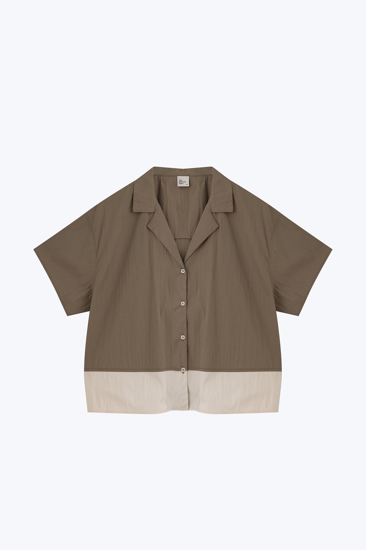 Colourblock Shirt - Army Green