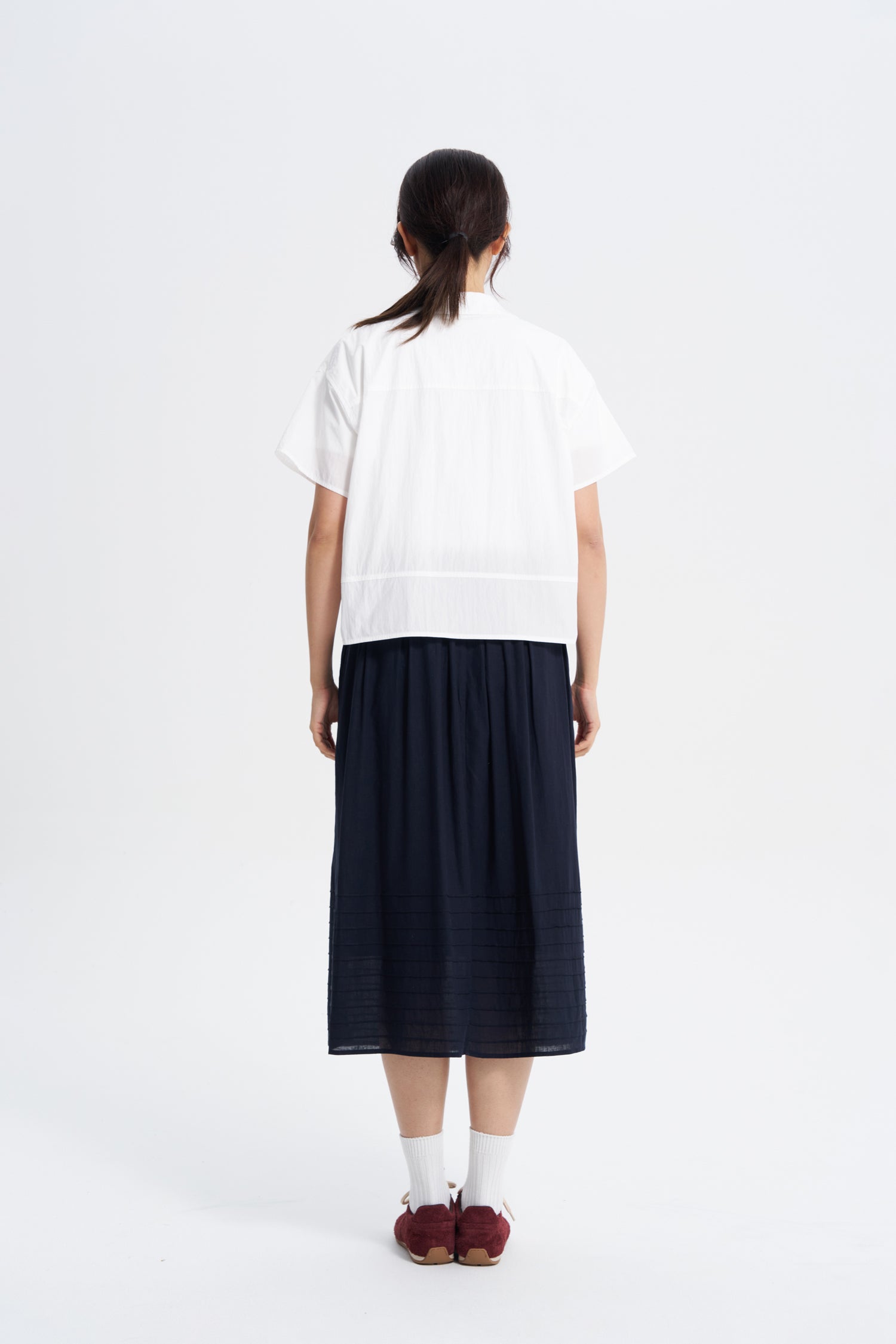 Colourblock Shirt - Cream