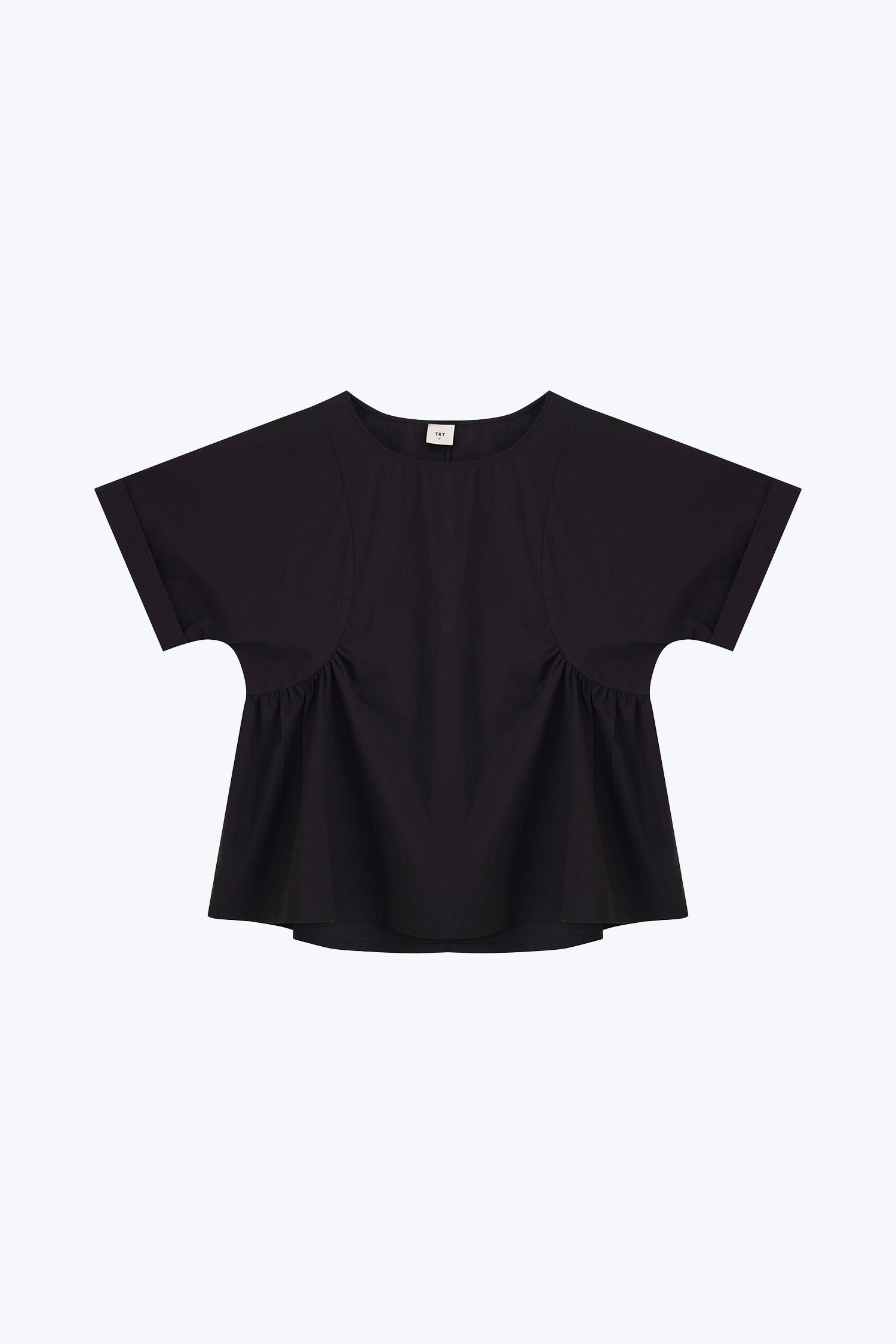 Gathered Blouse - Black