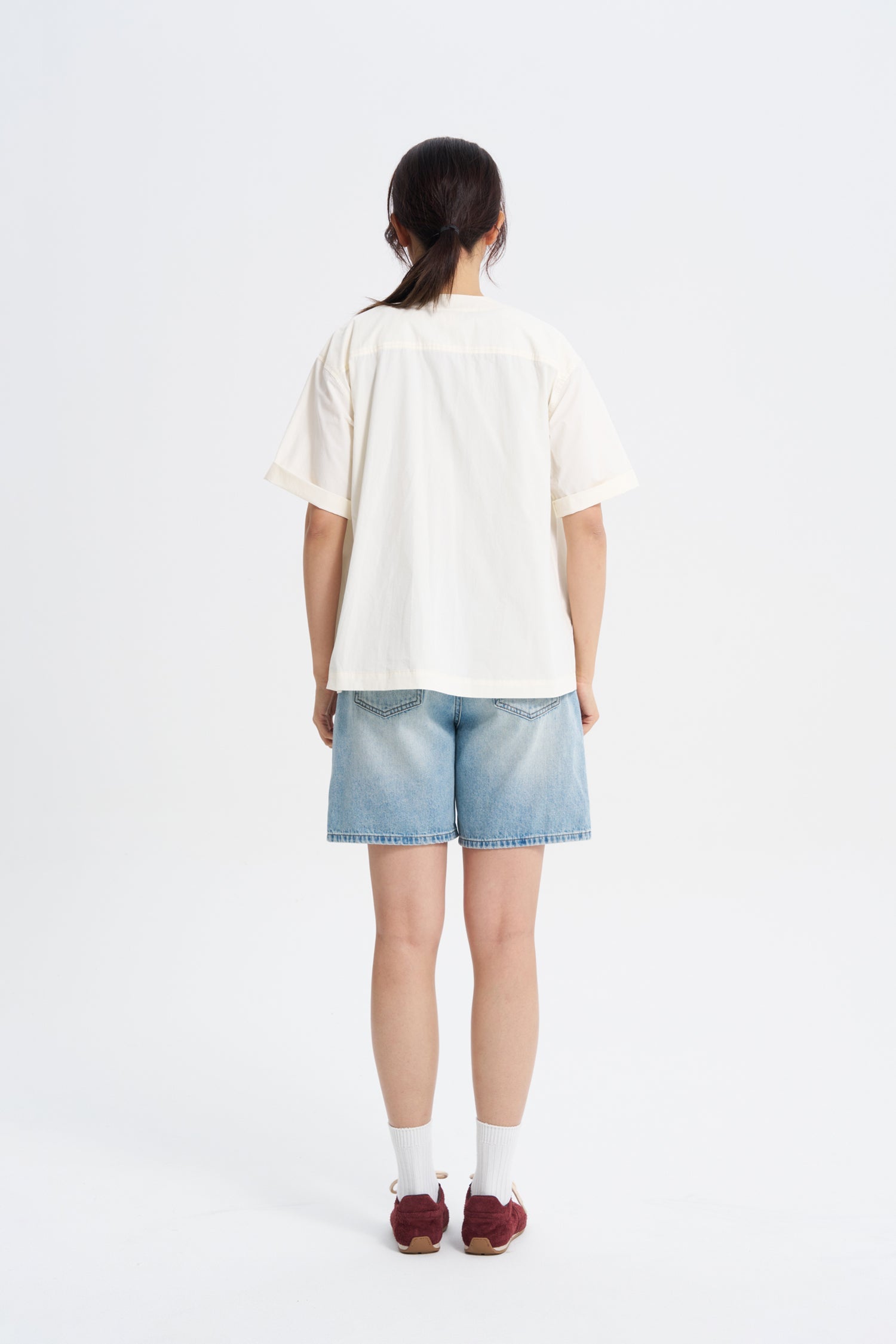 V-Neck Shirt - Ecru