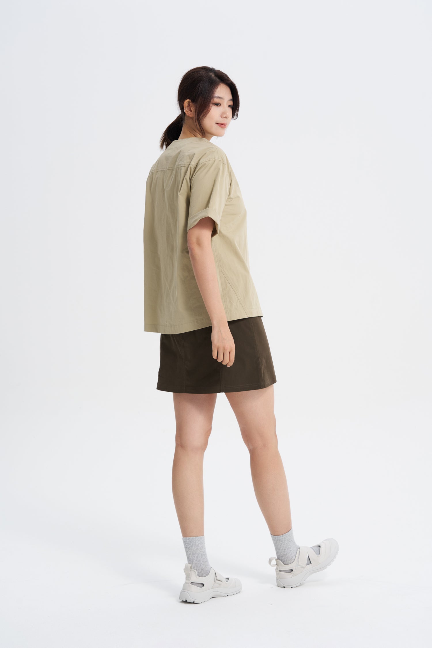 V-Neck Shirt - Khaki