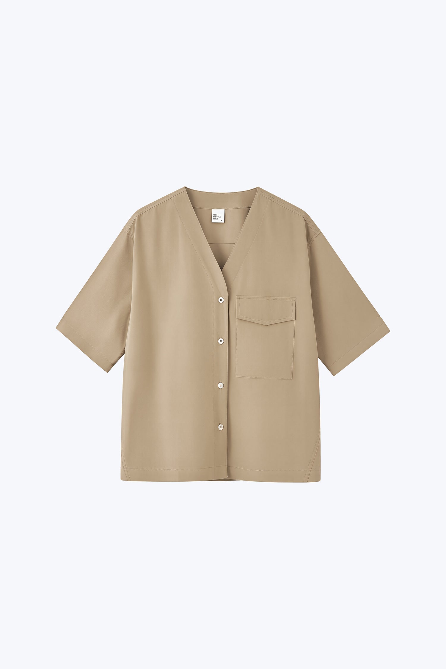 V-Neck Shirt - Khaki