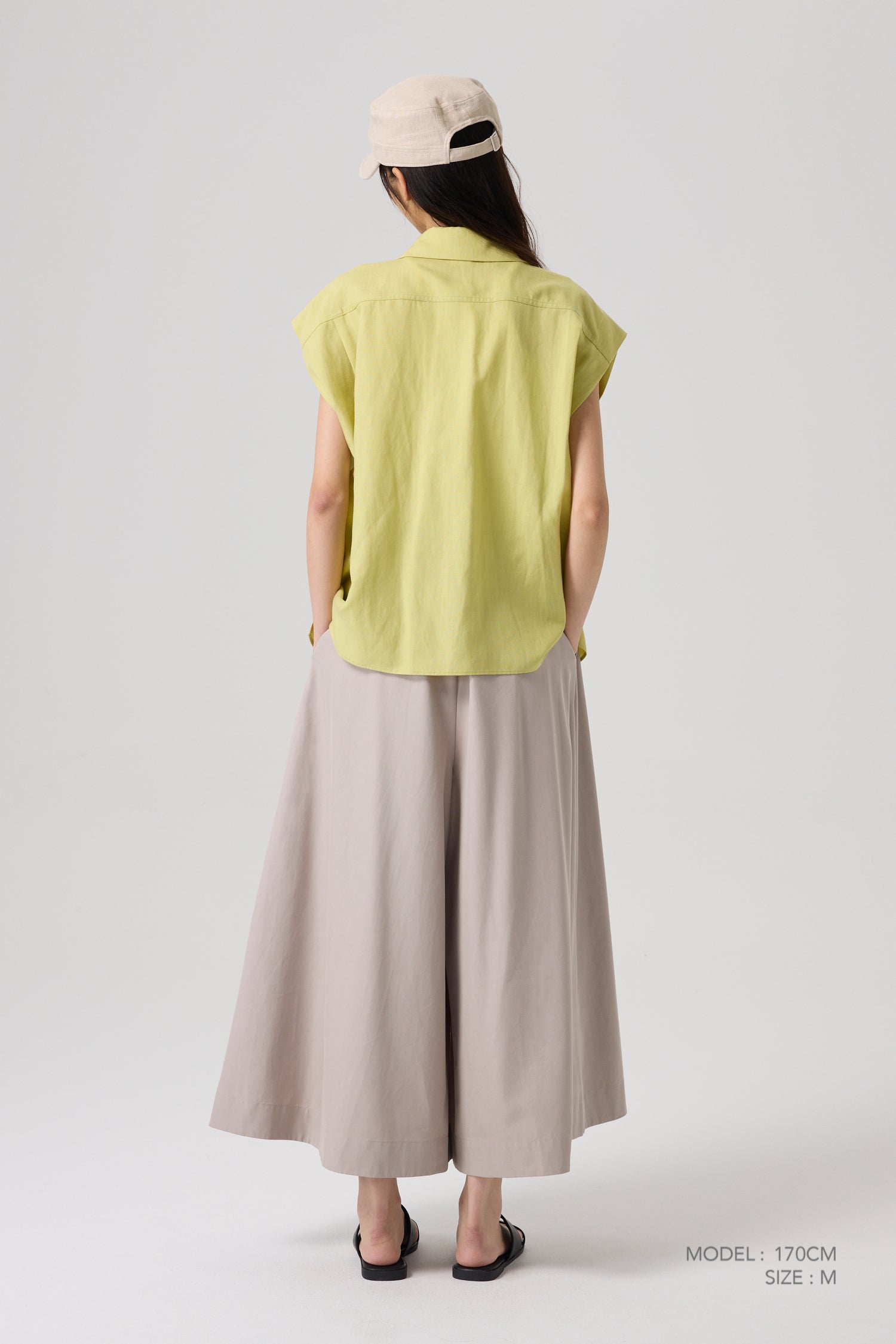 Patch Pocket Blouse - Lime