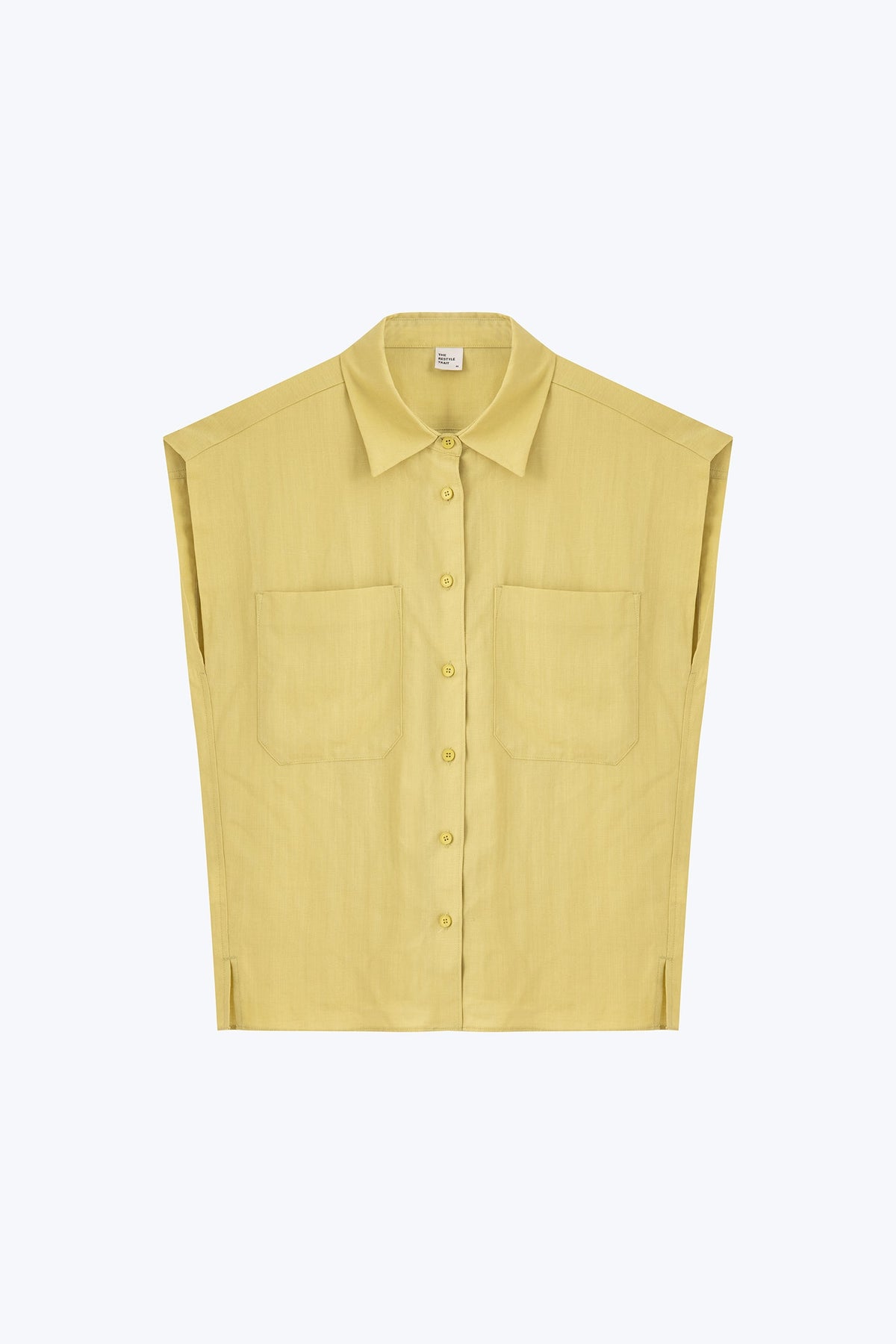 Patch Pocket Blouse - Lime