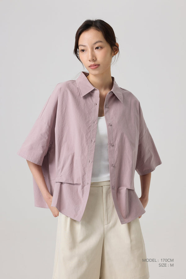 Front Dart Blouse - Dusk Pink