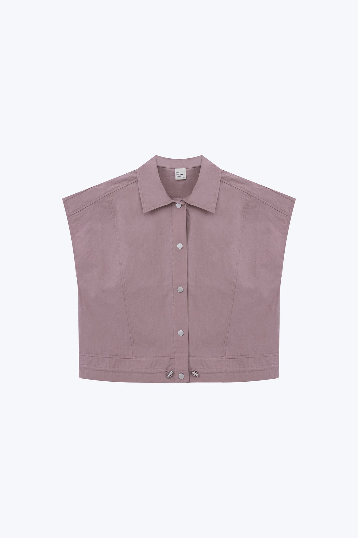 Drawcord Blouse - Dusk Pink
