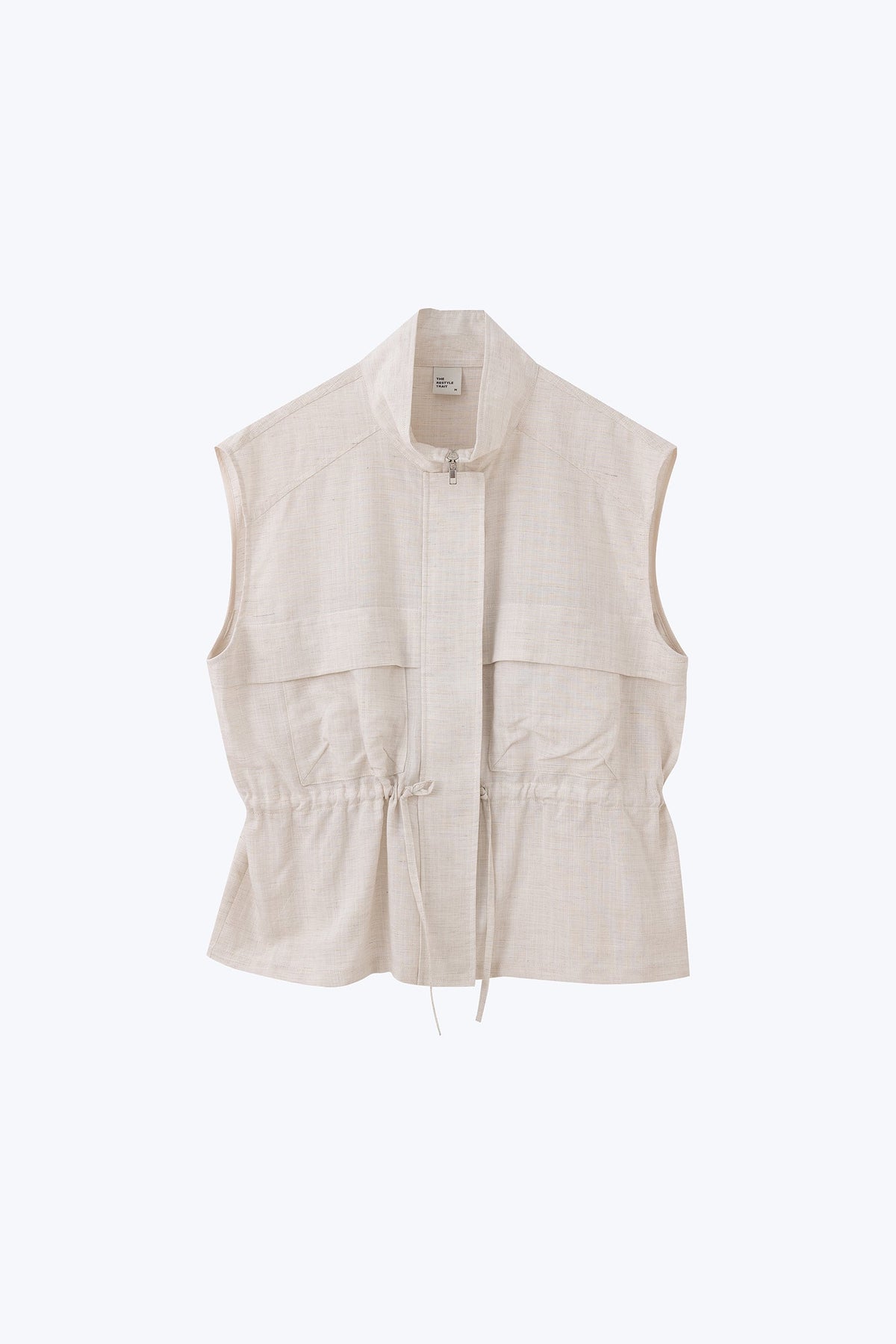 Patch Pocket Vest - Ecru