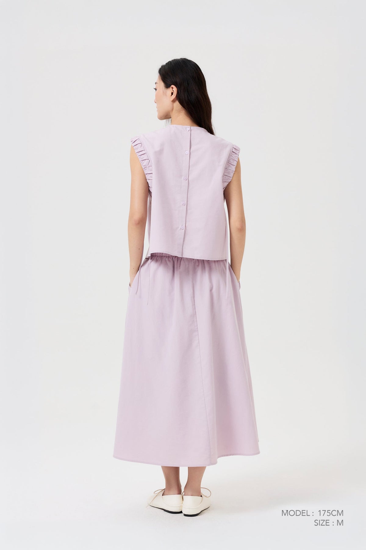 Gathered Ruffle Blouse - Yam