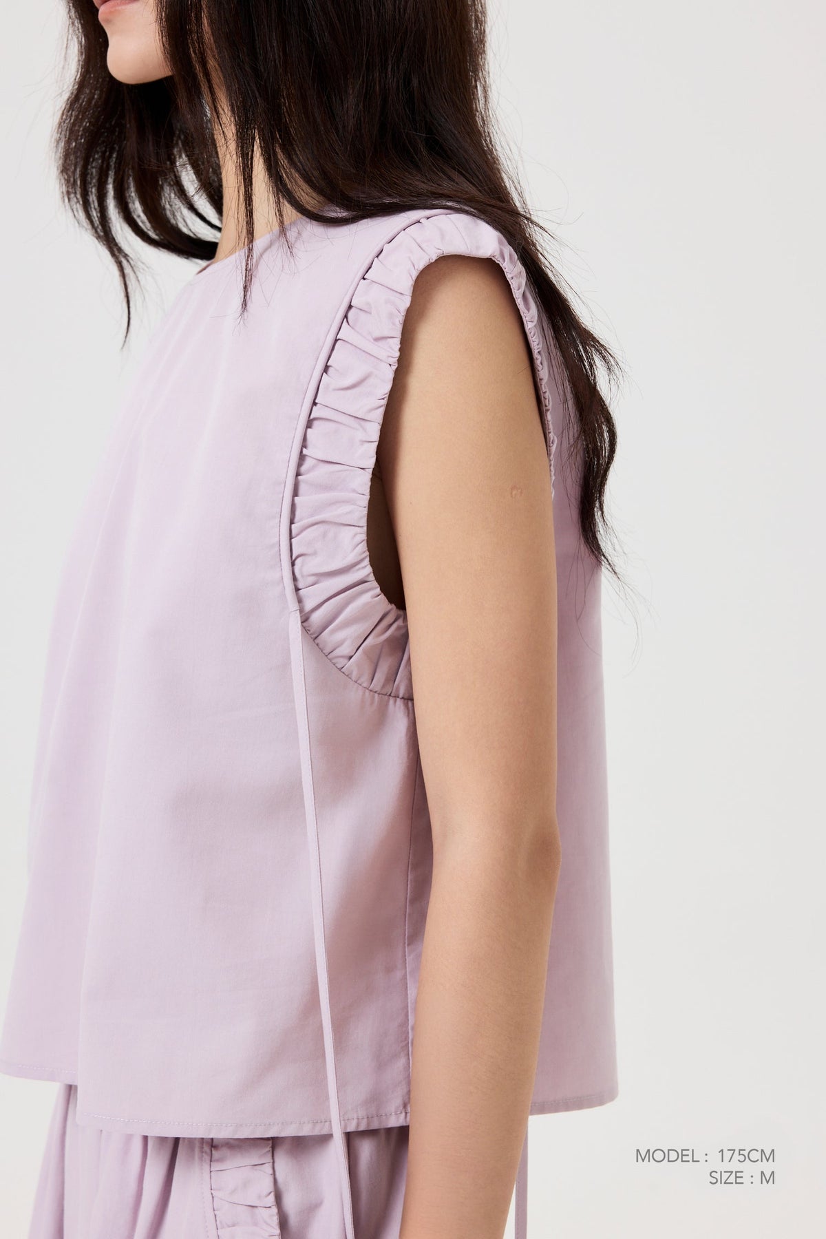 Gathered Ruffle Blouse - Yam