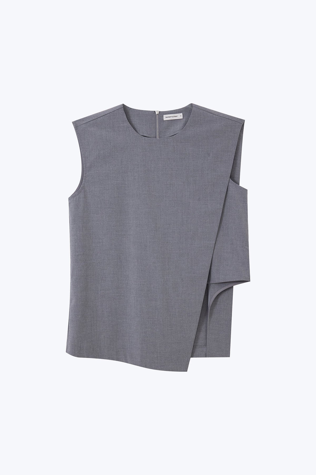 Layered Panel Blouse - Hue Grey