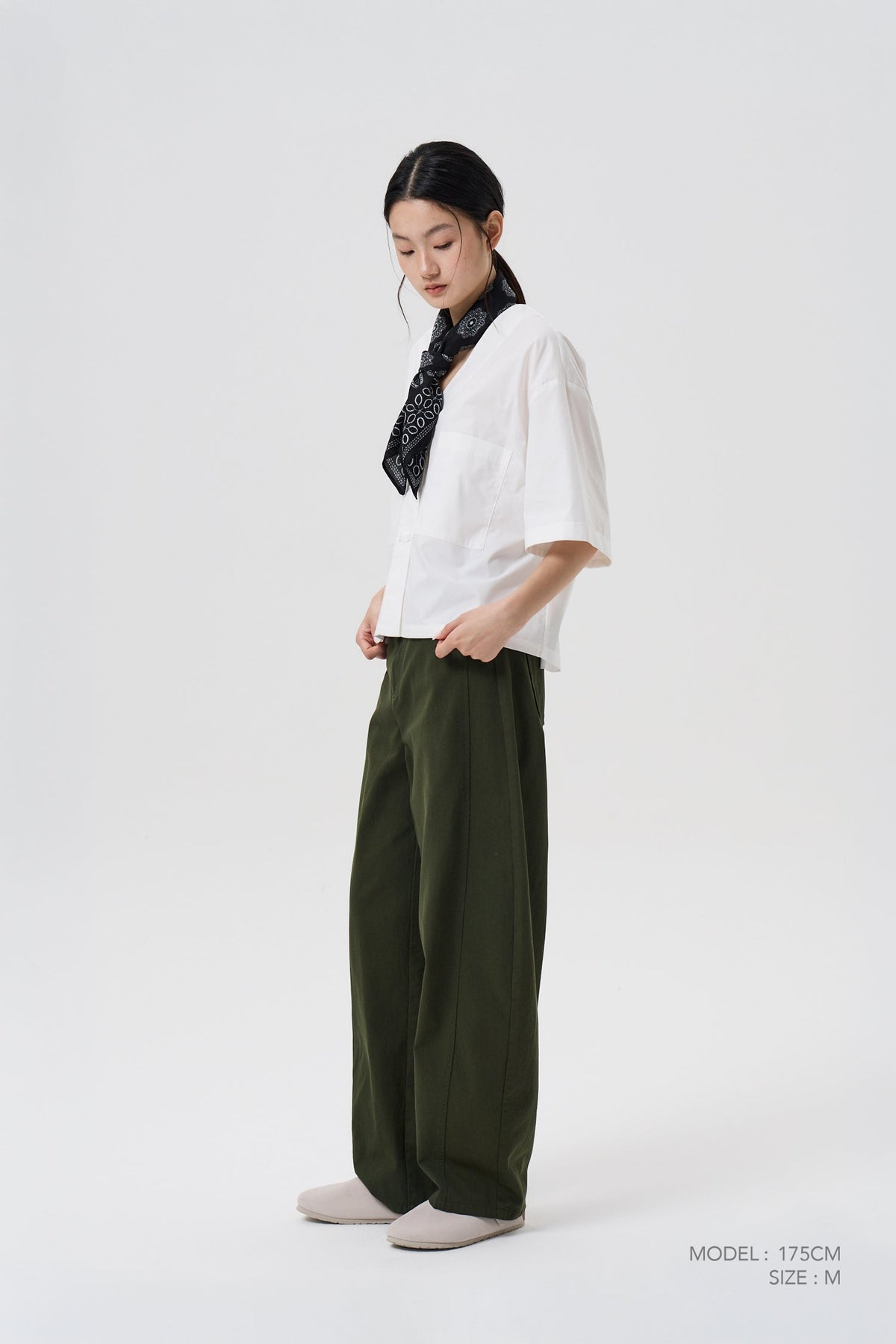 Patch Pocket Blouse - Cream