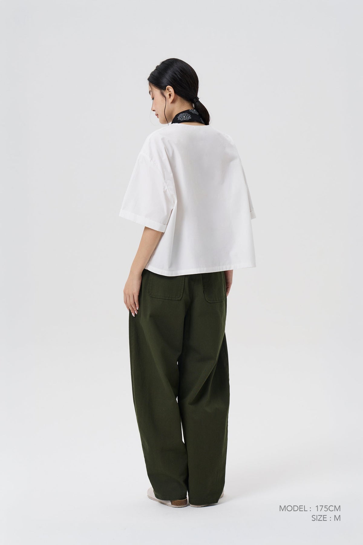 Patch Pocket Blouse - Cream