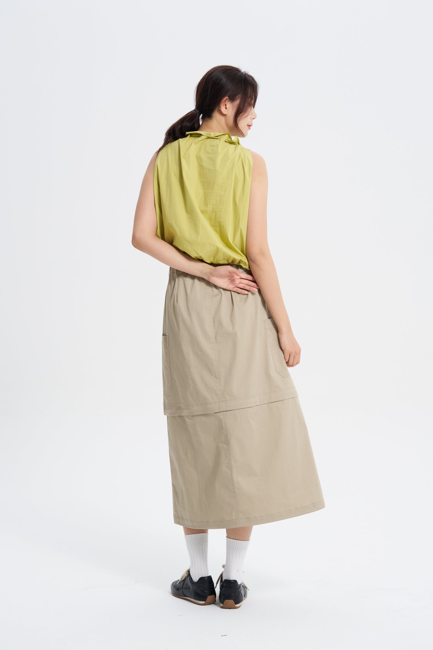 Bow Cloud Blouse - Lime