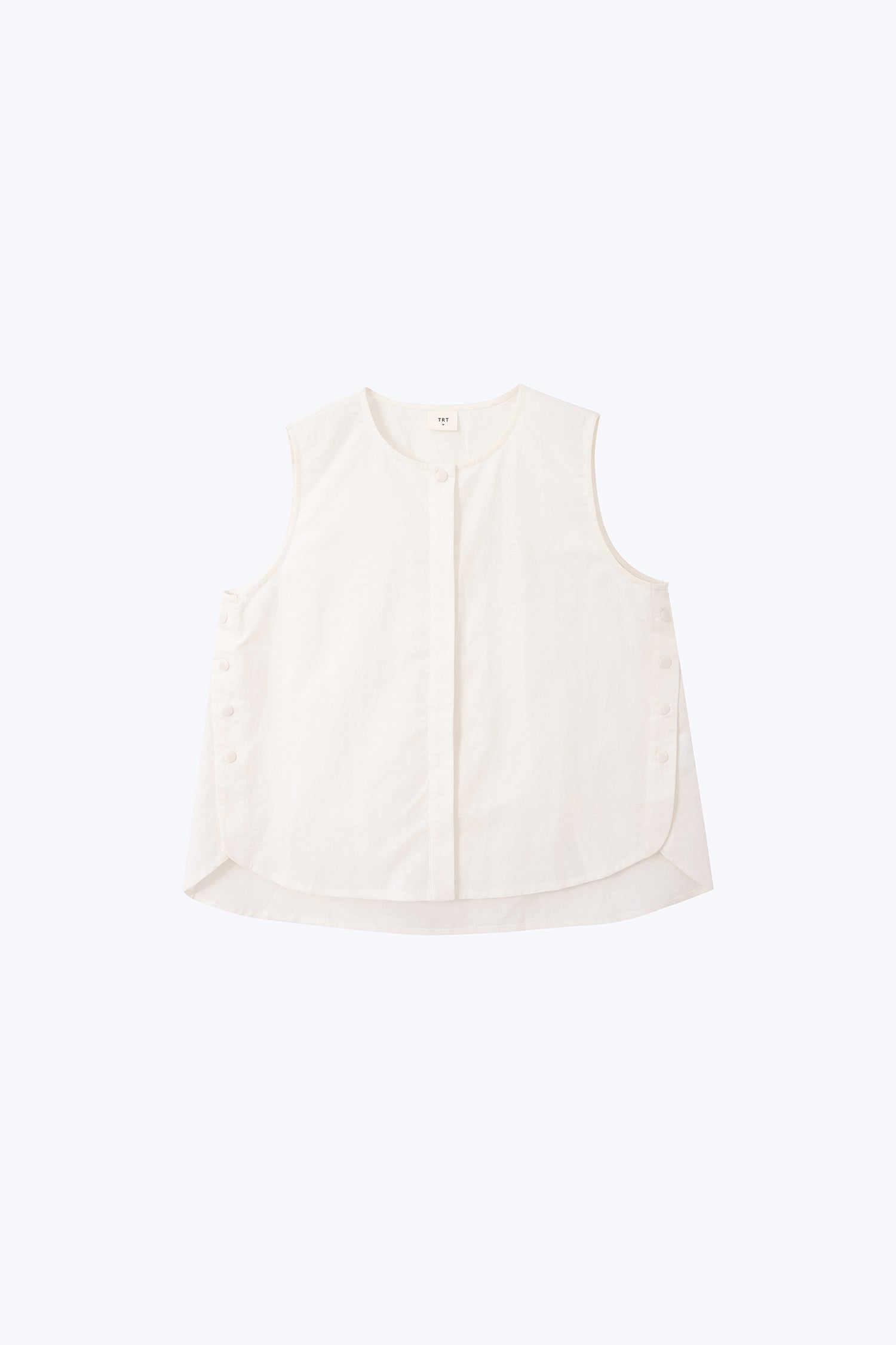 Snap Button Blouse - Cream