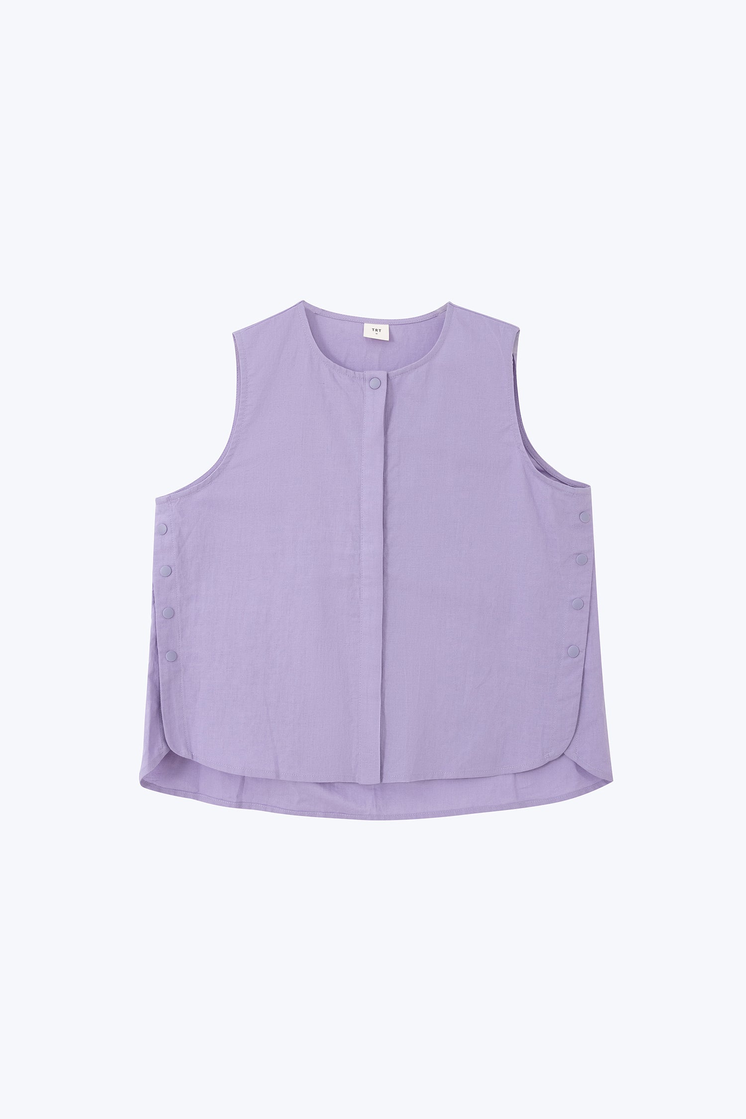 Snap Button Blouse - Lavendar