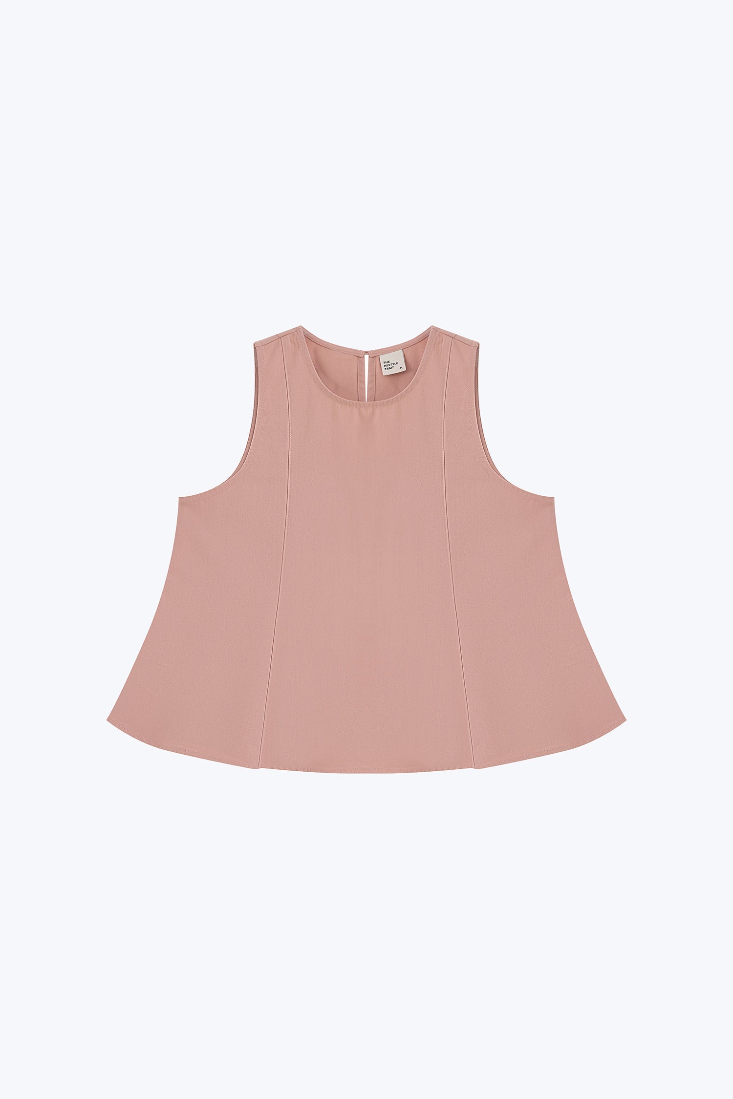 Panelled Sleeveless Blouse - Blush