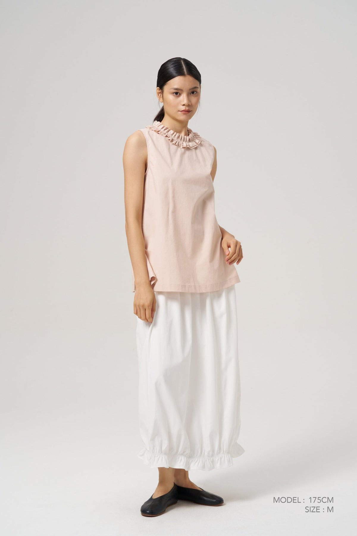 Frill Collar Blouse - Blush