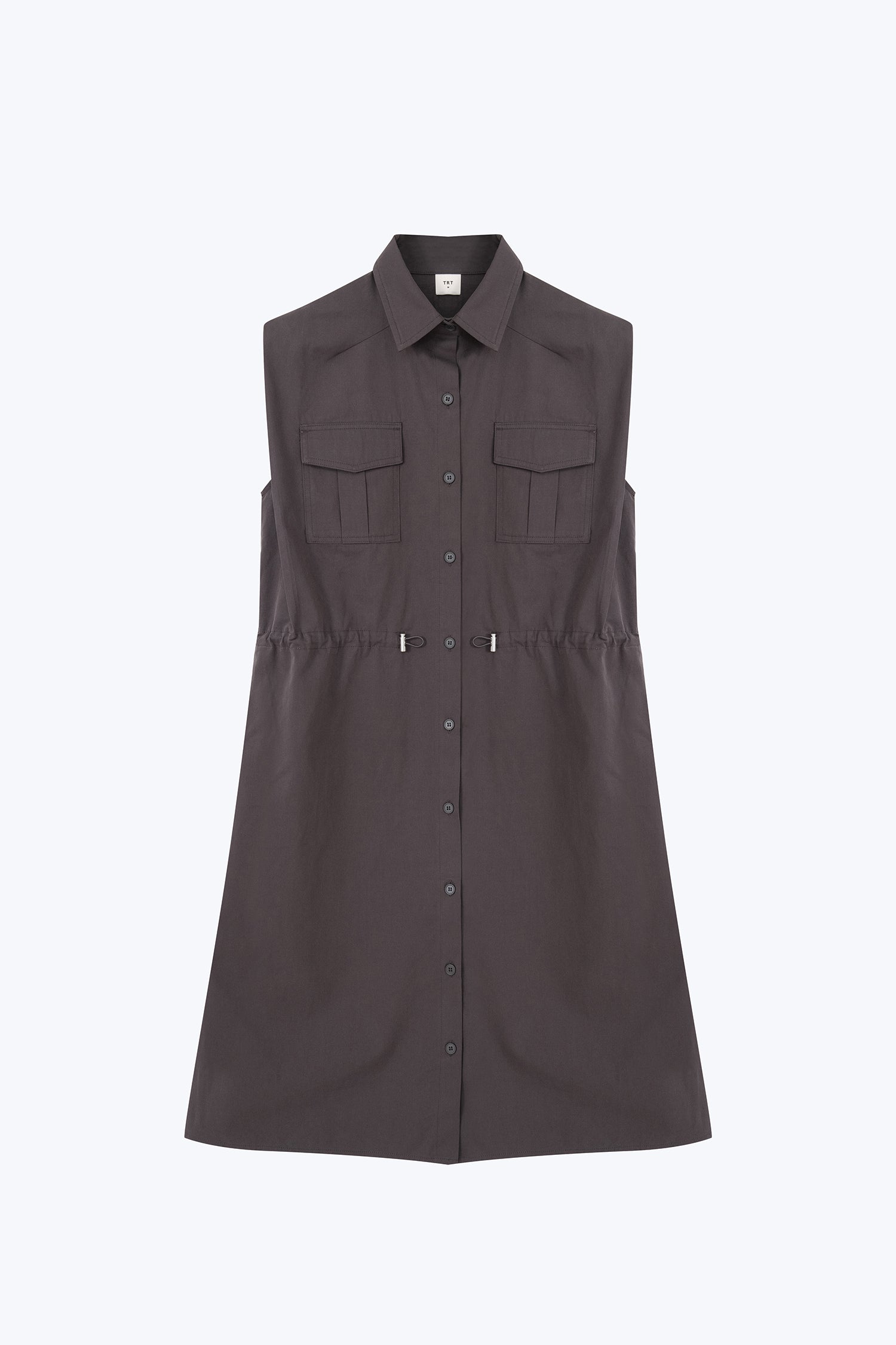 Patch Pocket Dress - Charcoal