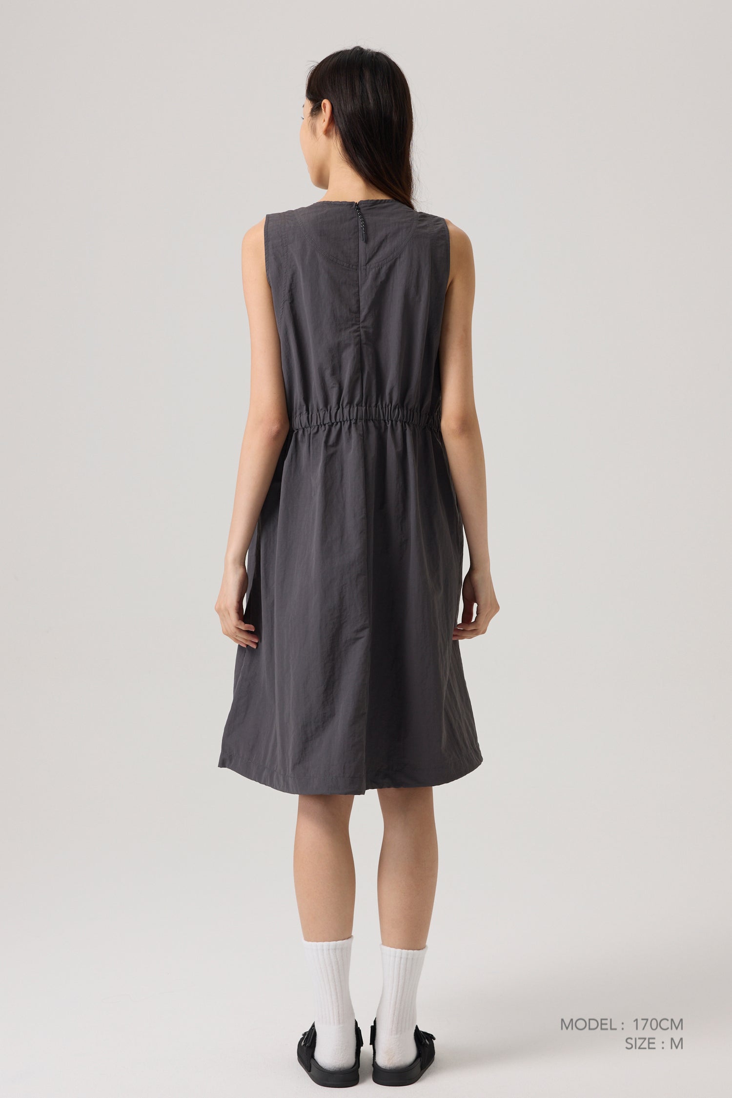 Sleeveless Dress - Charcoal