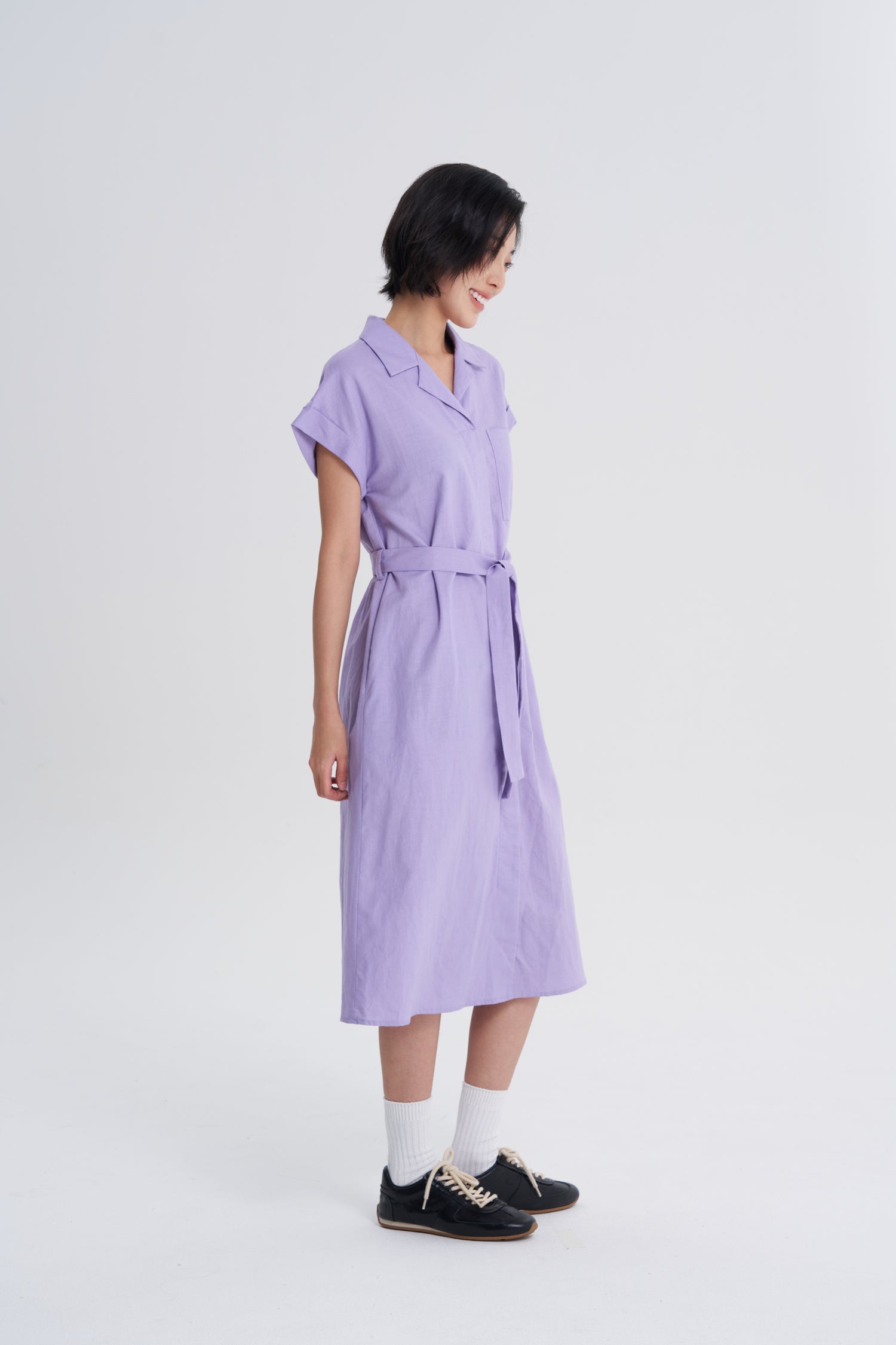Sleeper Collar Dress - Lavendar