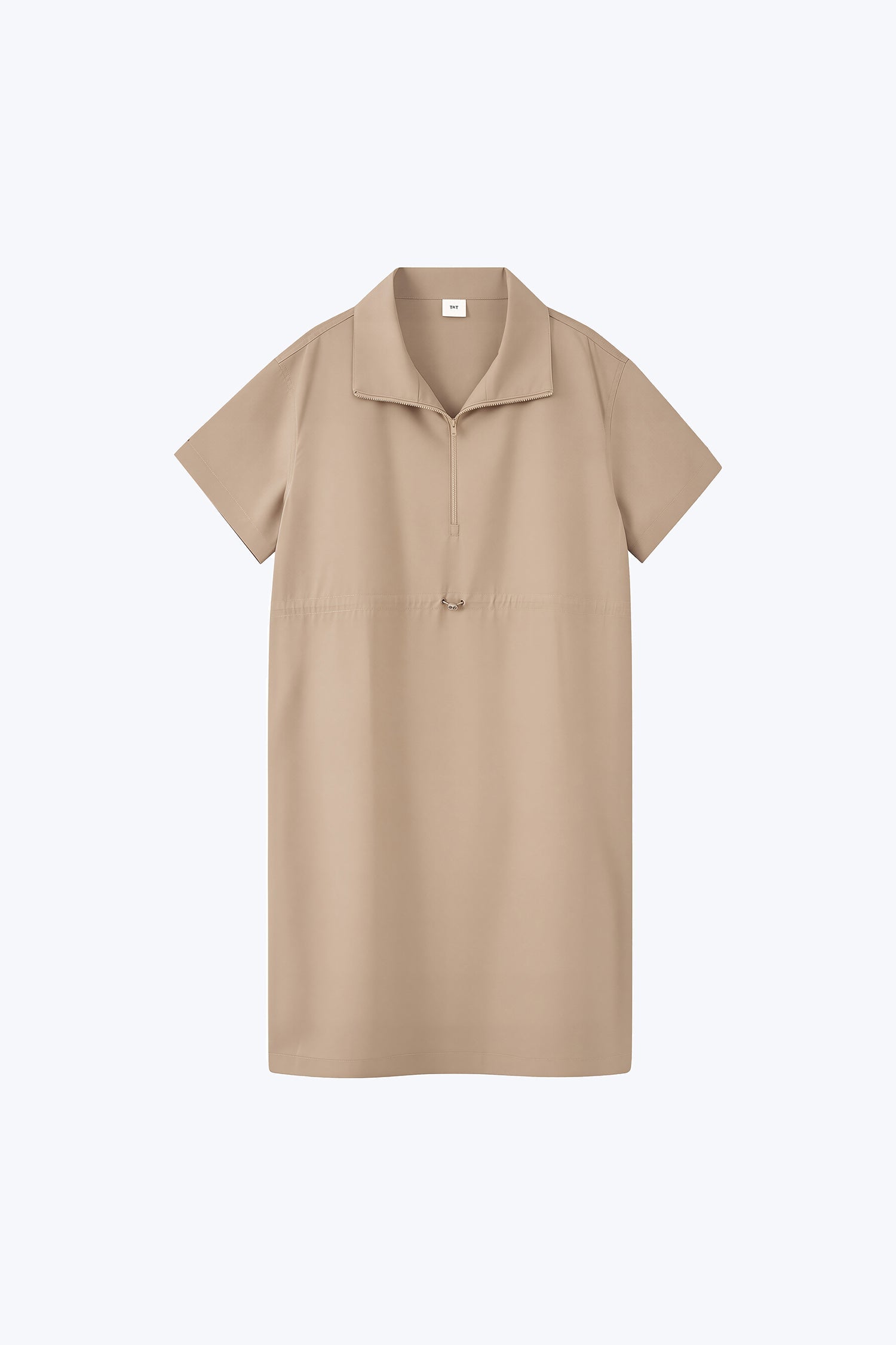 Drawcord Dress - Khaki
