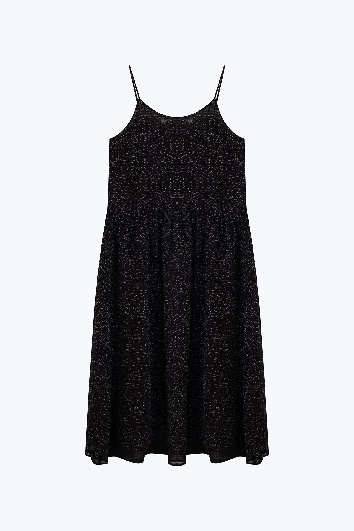 Speckled Spaghetti Dress - Black Specks