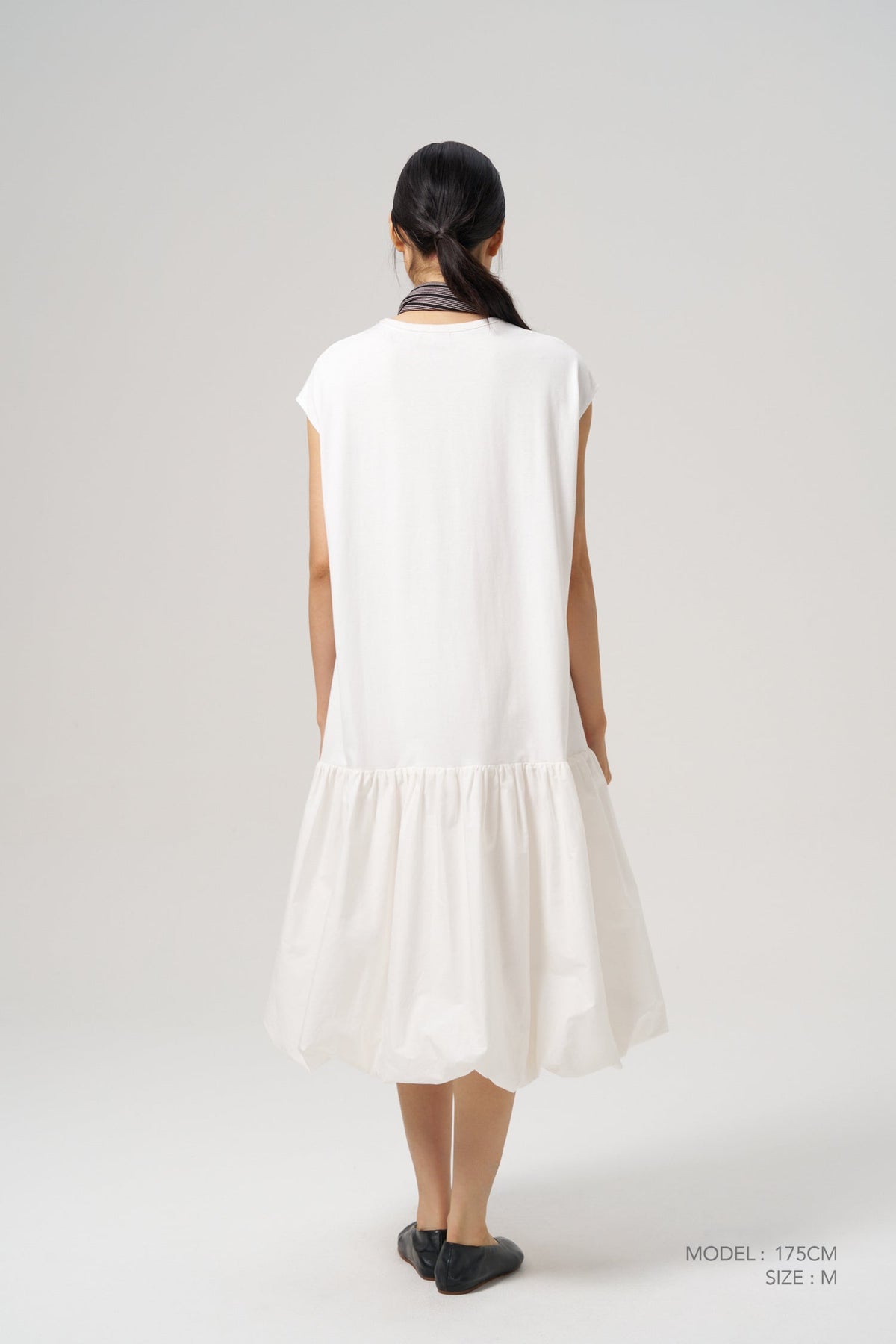 Cloud Hem Dress - Cream