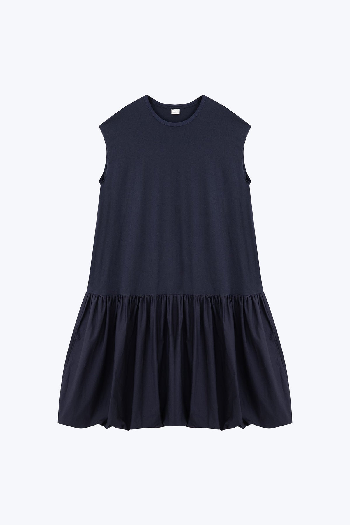 Cloud Hem Dress - Navy
