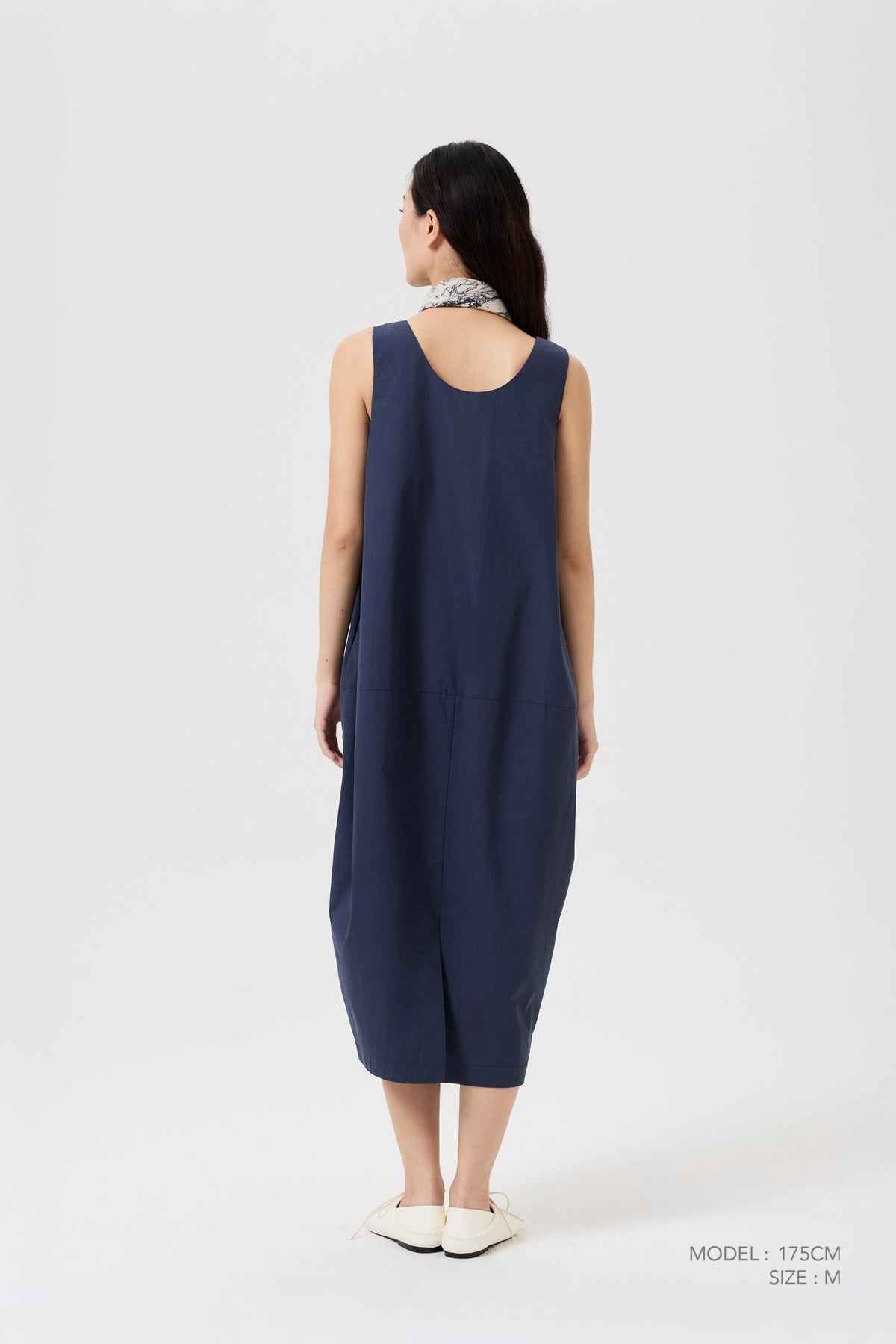 Cocoon Dress - Navy