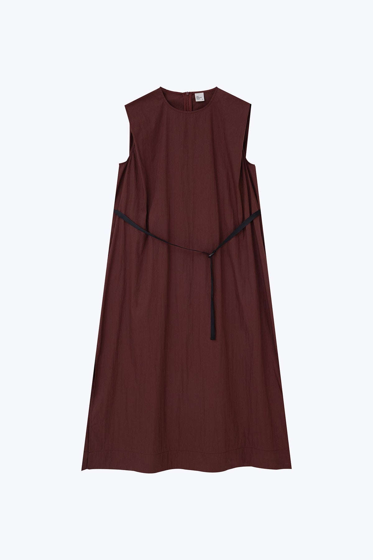 Sleeveless Tent Dress - Burgundy