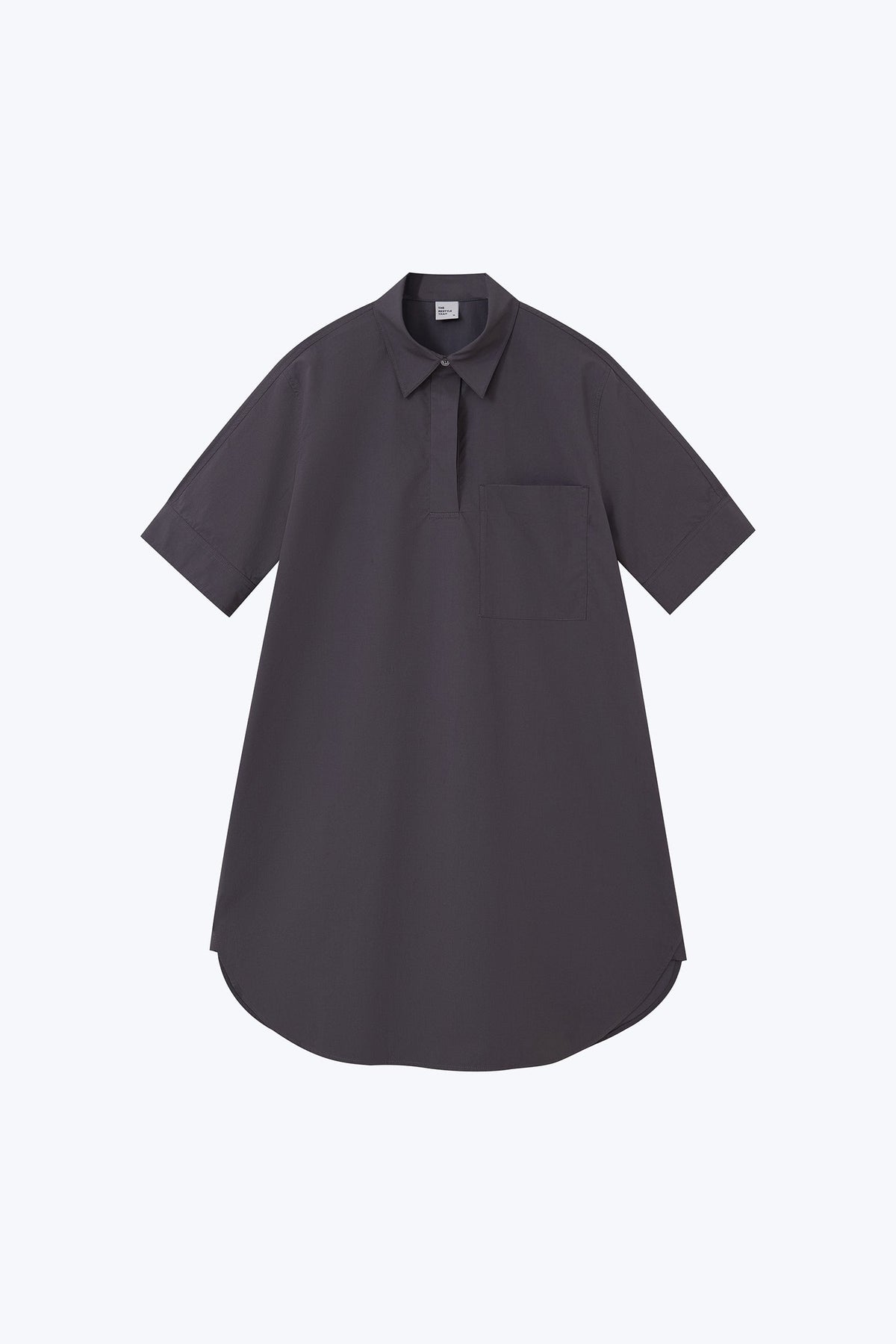 Classic Shirt Dress - Charcoal