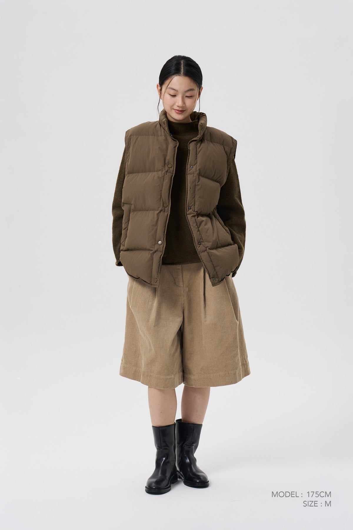 Funnel Neck Sweater - Army Green