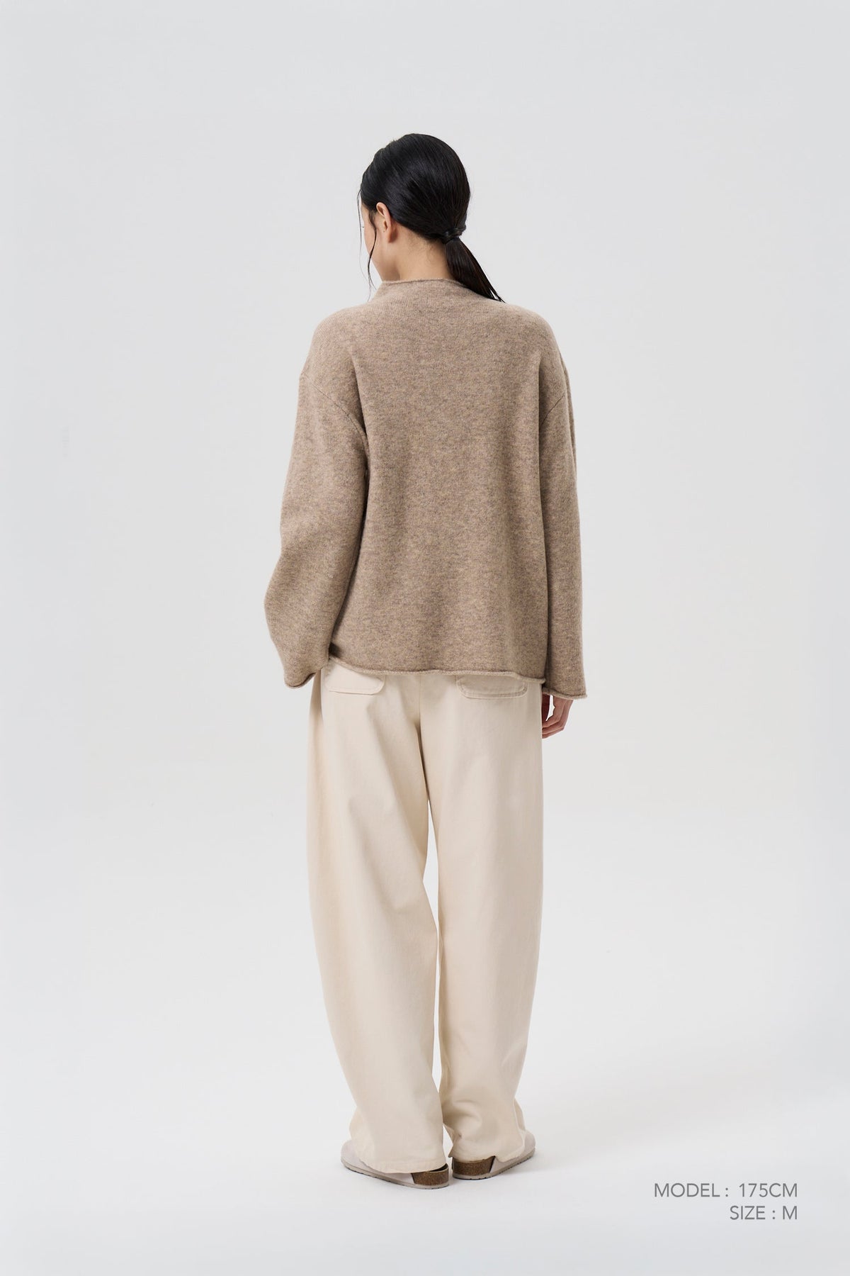 Funnel Neck Sweater - Ecru