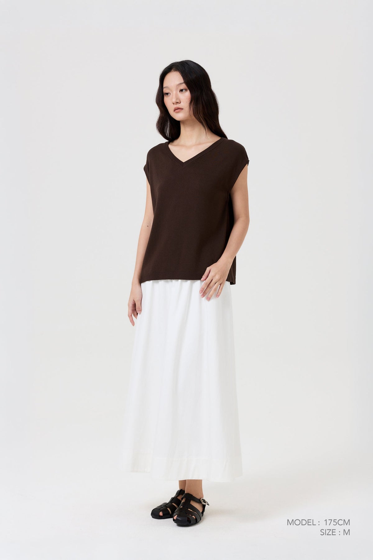 Knitted Vest - Cocoa