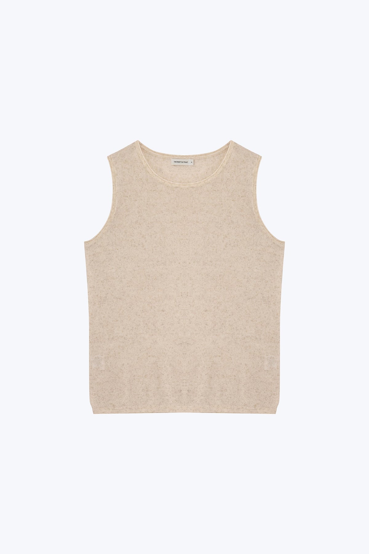 Knitted Sleeveless Top - Ecru