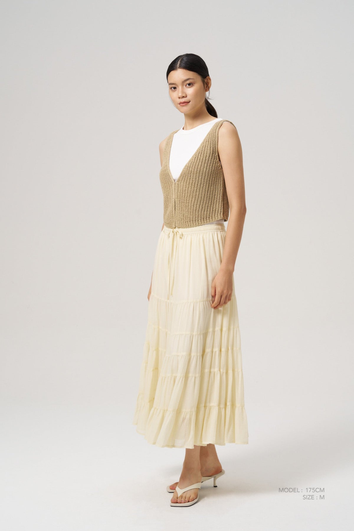 Knitted Vest - Sage