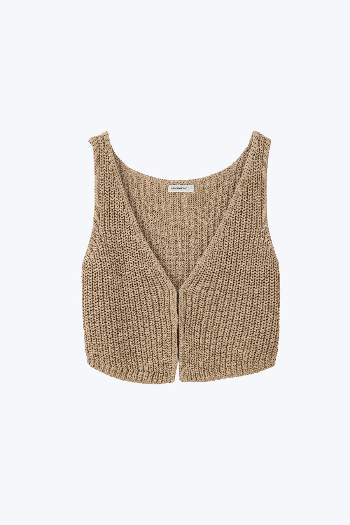Knitted Vest - Sage
