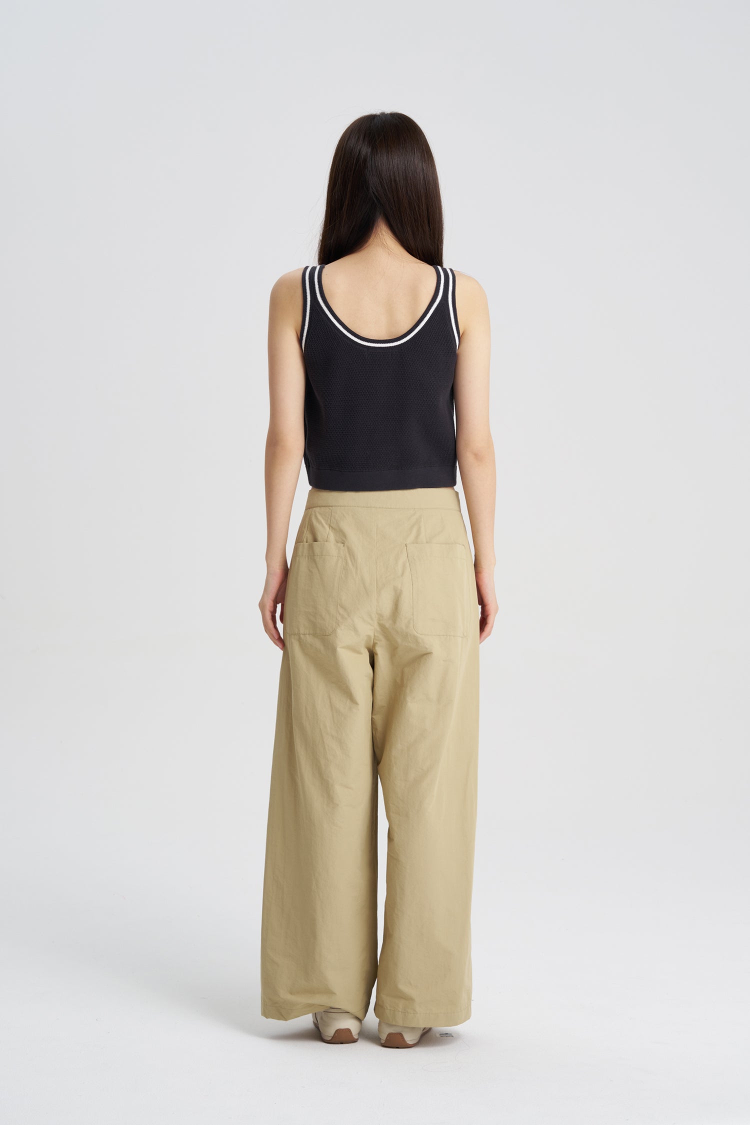 Snap Button Trousers - Khaki